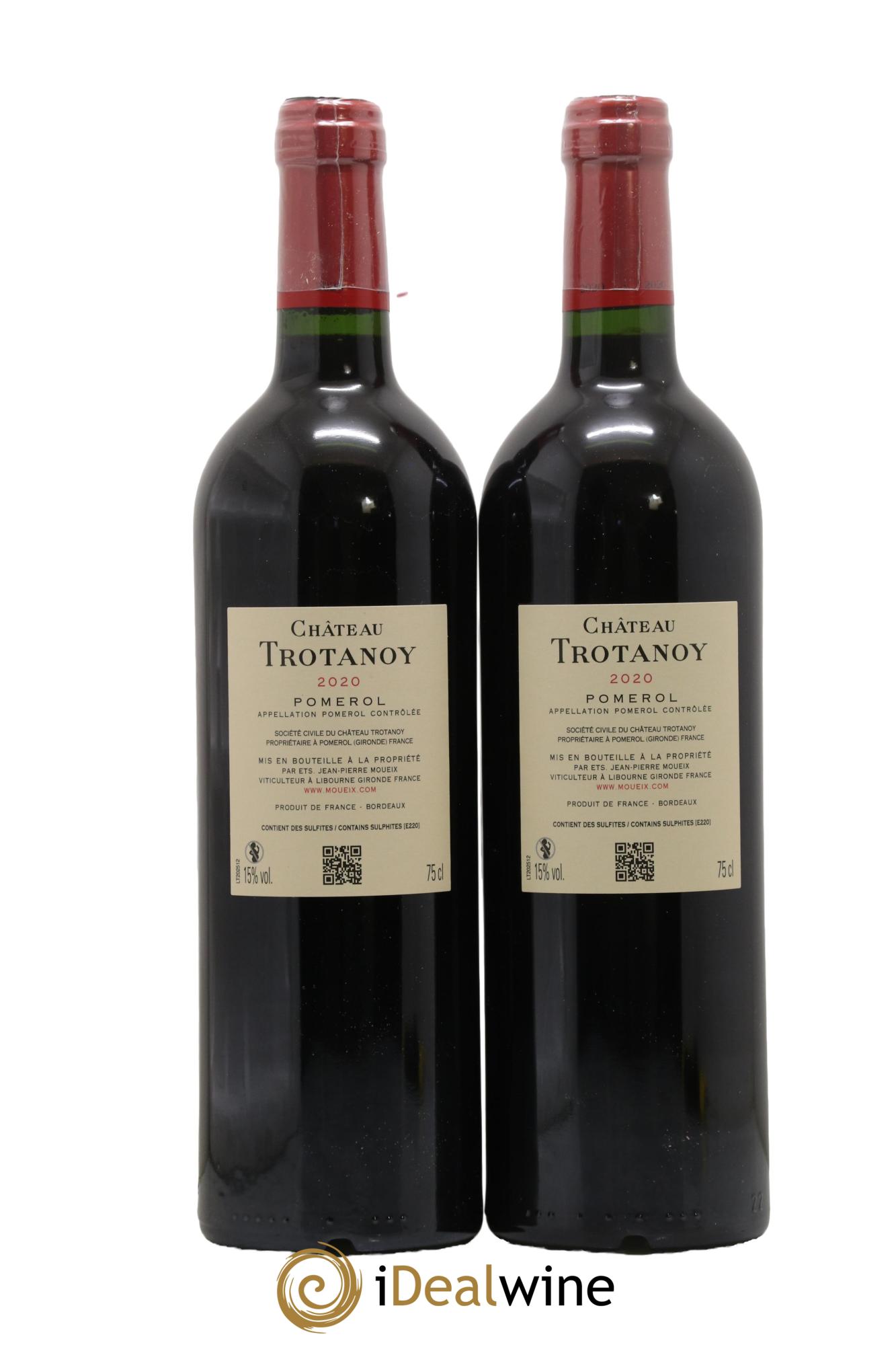 Château Trotanoy 2020 - Lot of 2 bottles - 1