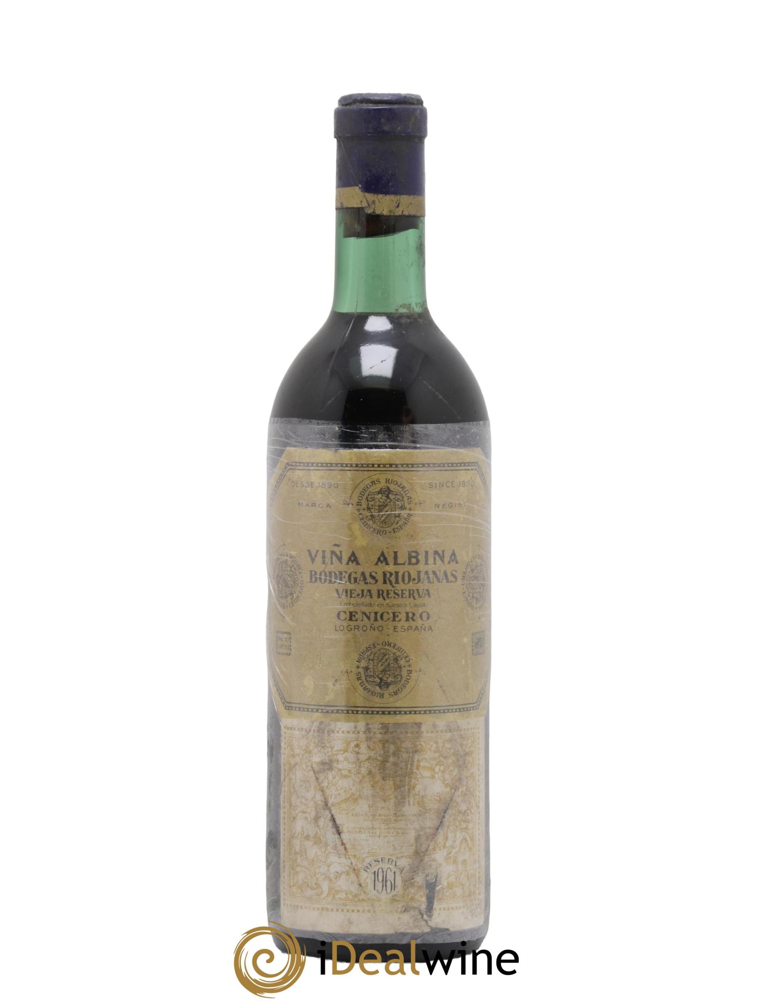 Rioja DOCA Vina Albina Reserva Riojanas 1961 - Lot of 1 bottle - 0