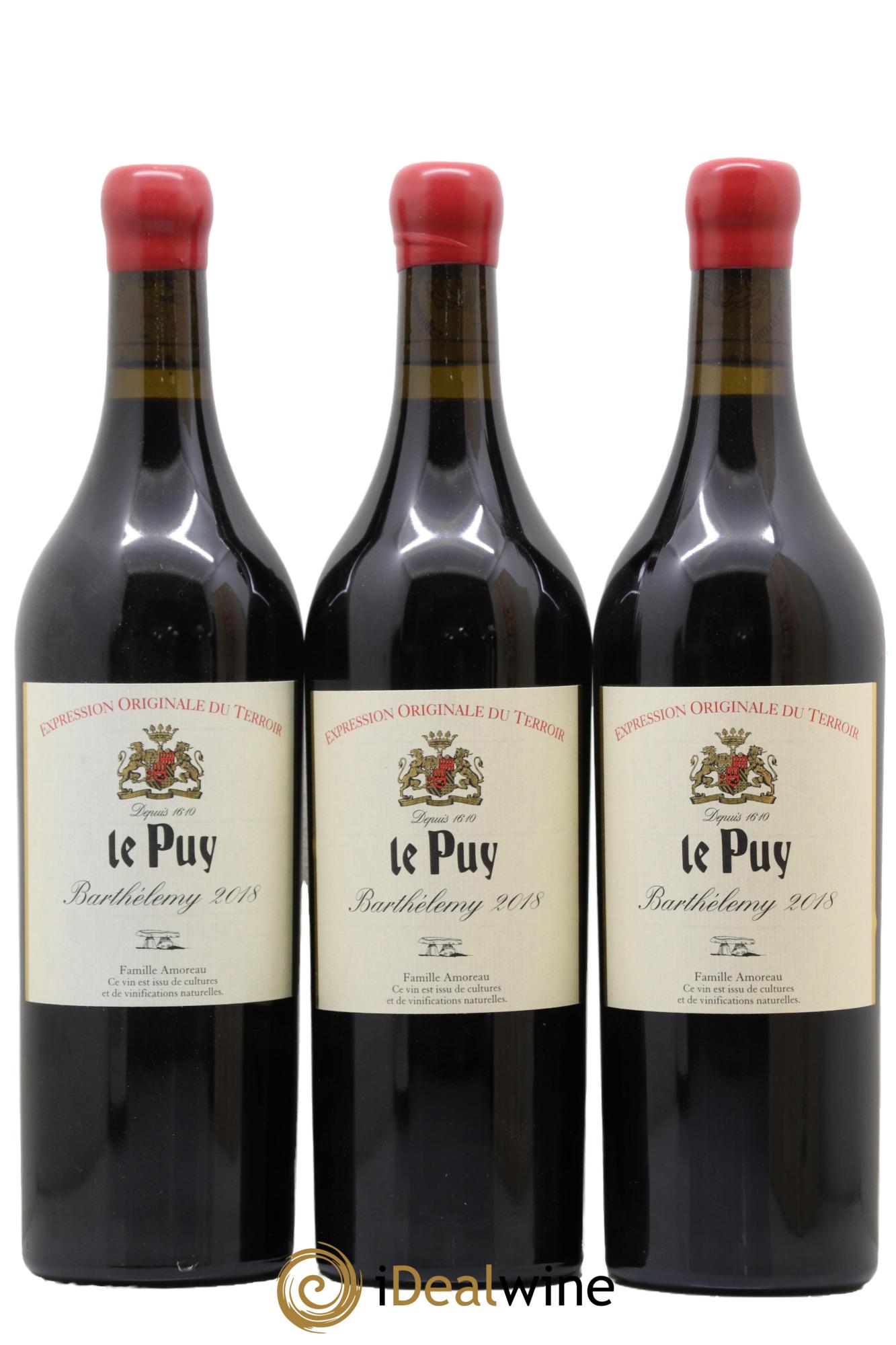 Le Puy - Cuvée Barthélemy 2018 - Lot de 3 bouteilles - 0