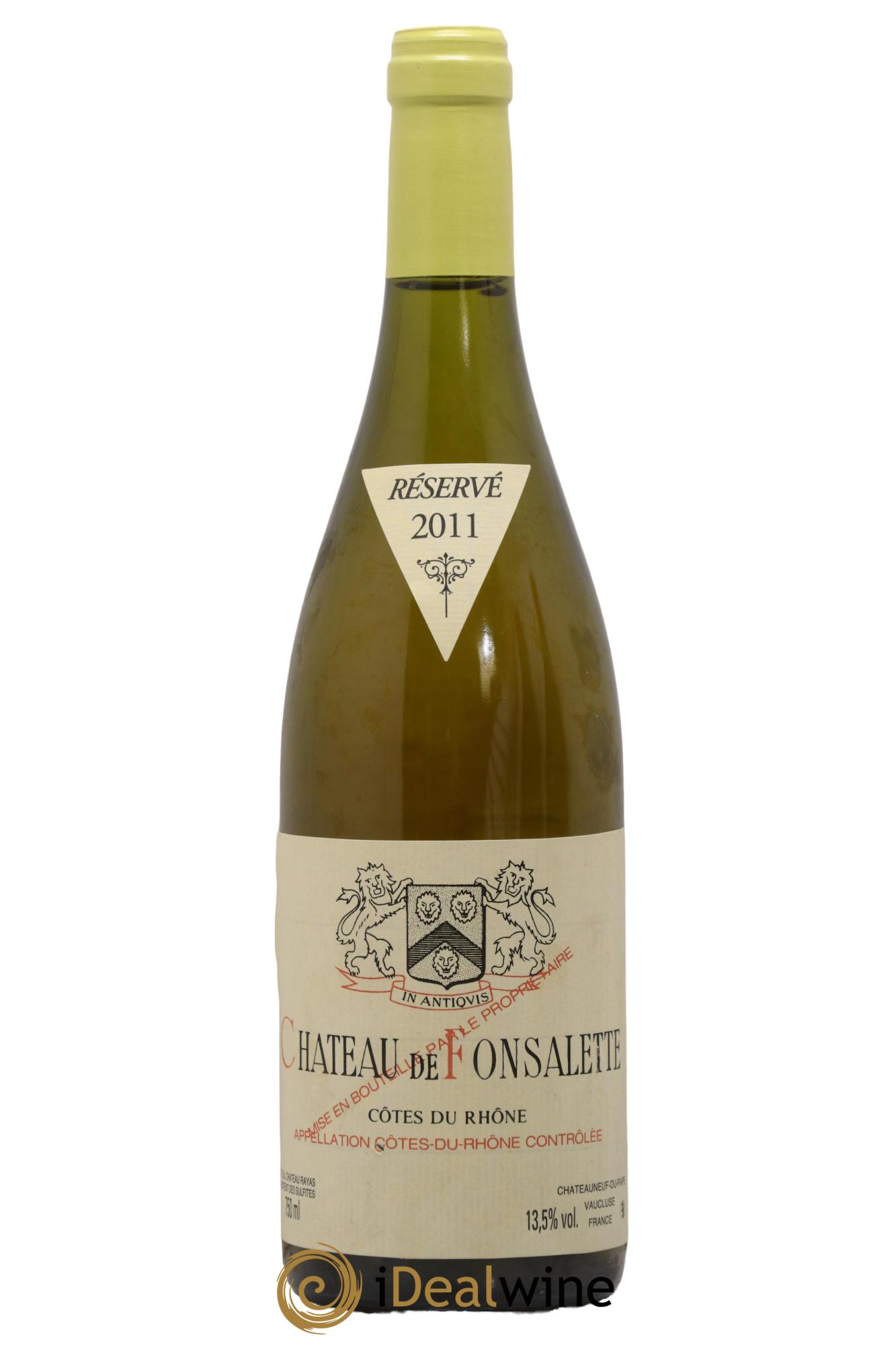 Côtes du Rhône Château de Fonsalette Emmanuel Reynaud 2011 - Lotto di 1 bottiglia - 0