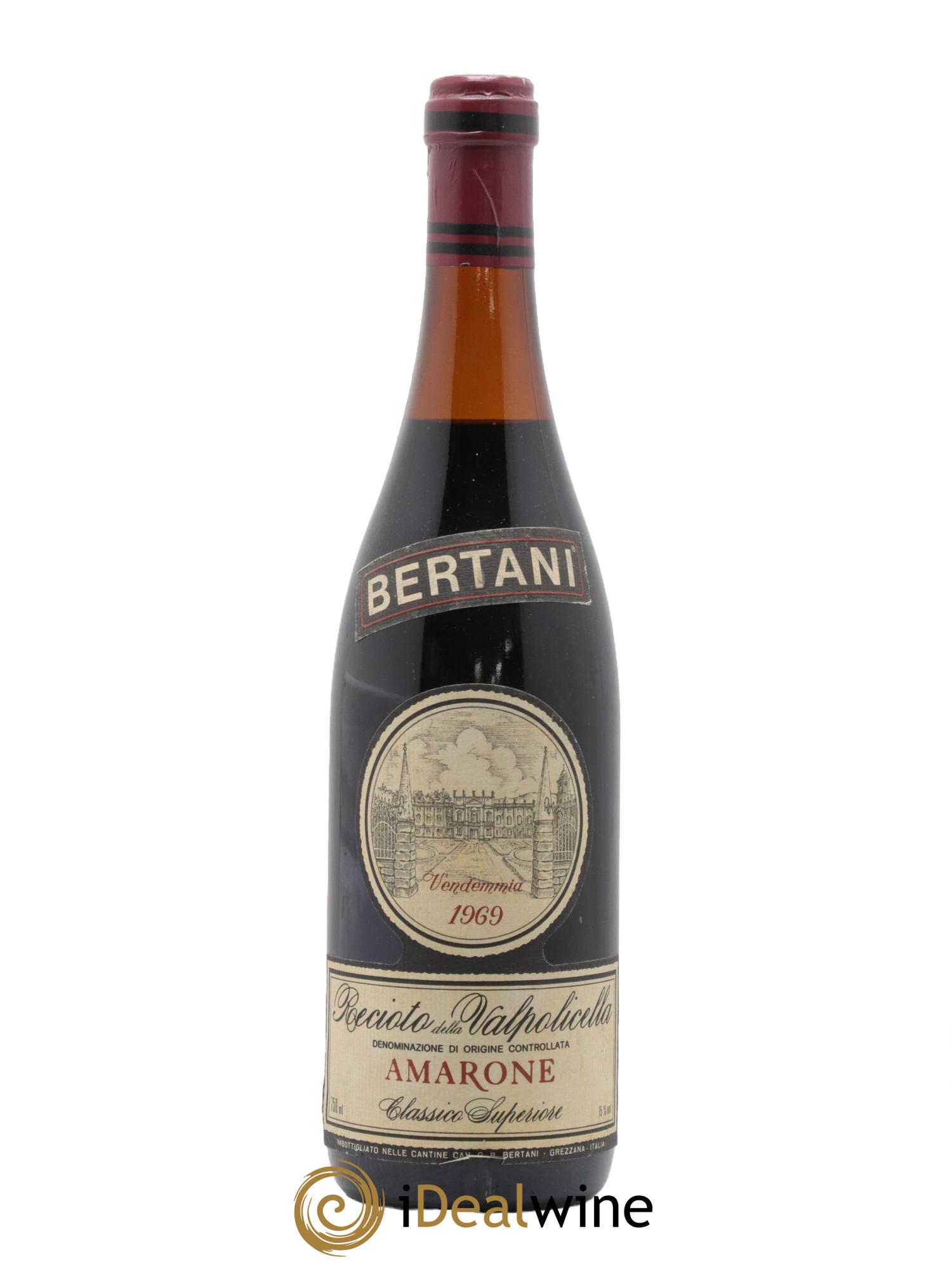 Amarone della Valpolicella Classico DOC Bertani 1969 - Posten von 1 Flasche - 0