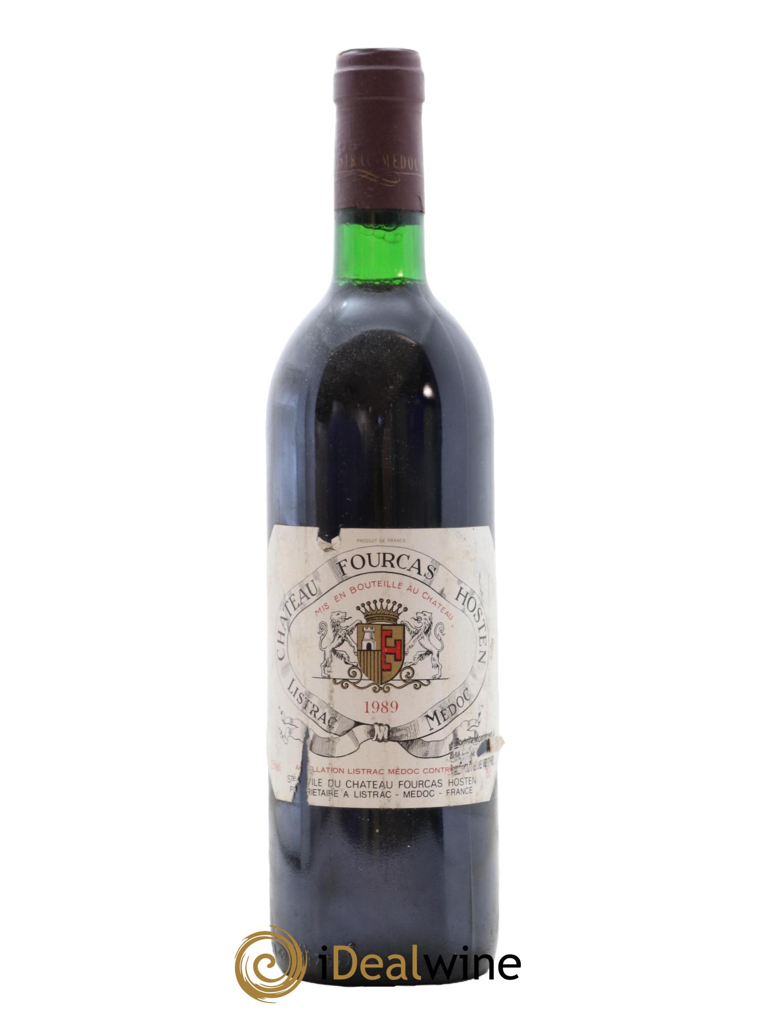 Château Fourcas Hosten Cru Bourgeois 1989 - Lot of 1 bottle - 0