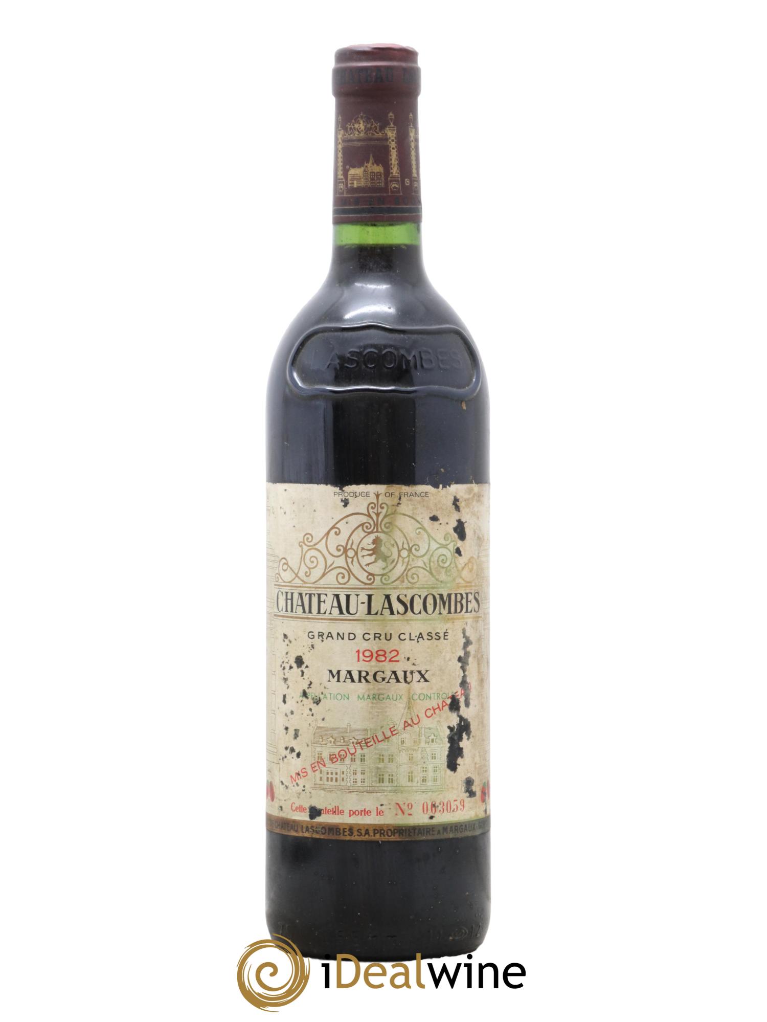 Château Lascombes 2ème Grand Cru Classé 1982 - Lot de 1 bouteille - 0