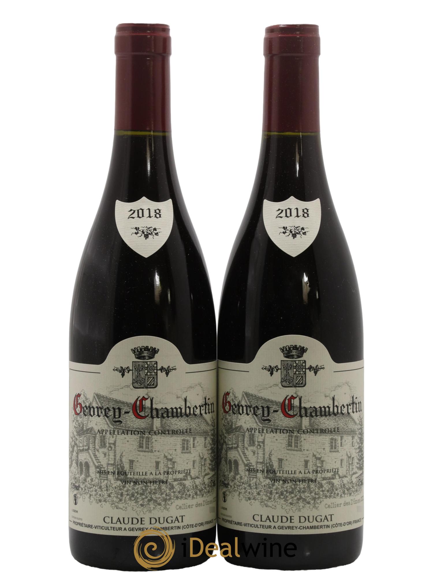 Gevrey-Chambertin Claude Dugat 2018 - Lot de 2 bouteilles - 0