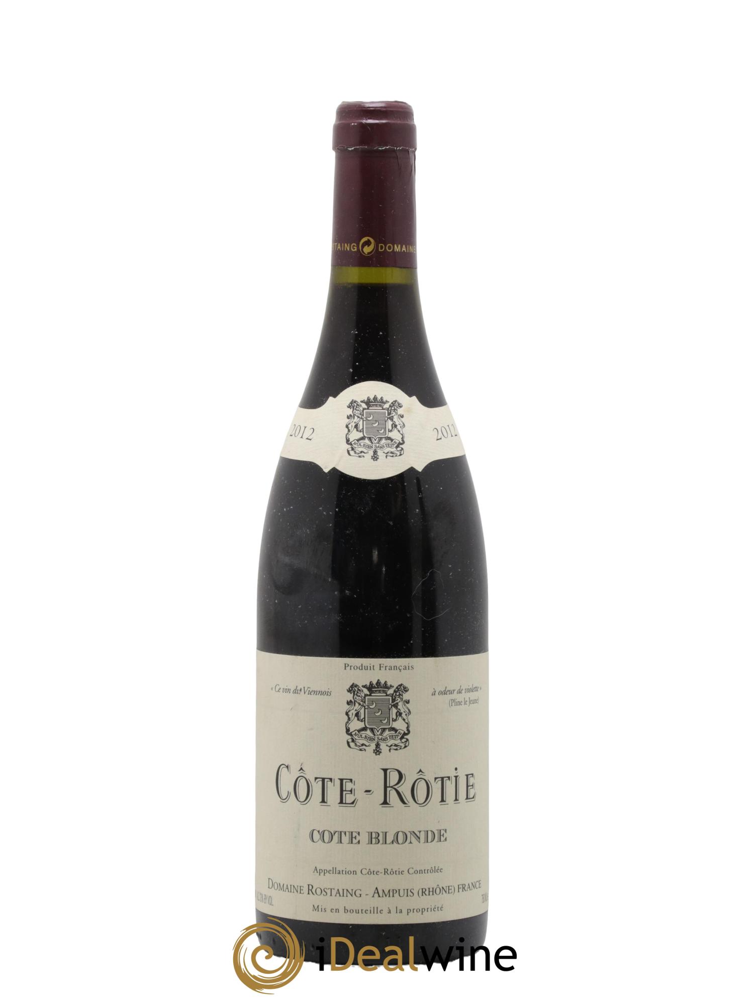 Côte-Rôtie Côte Blonde René Rostaing 2012 - Posten von 1 Flasche - 0