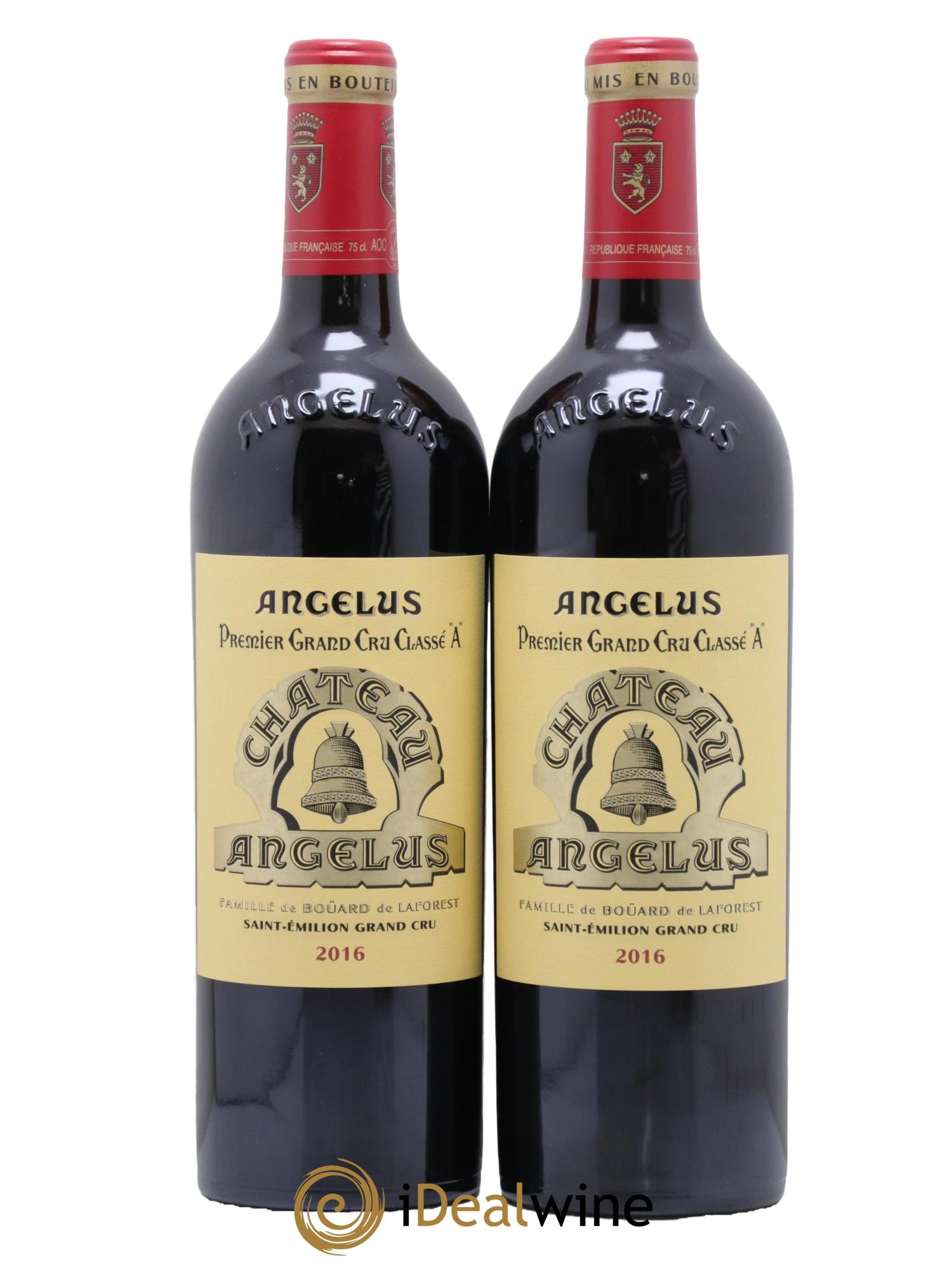 Château Angélus 1er Grand Cru Classé A 2016 - Lotto di 2 bottiglie - 0