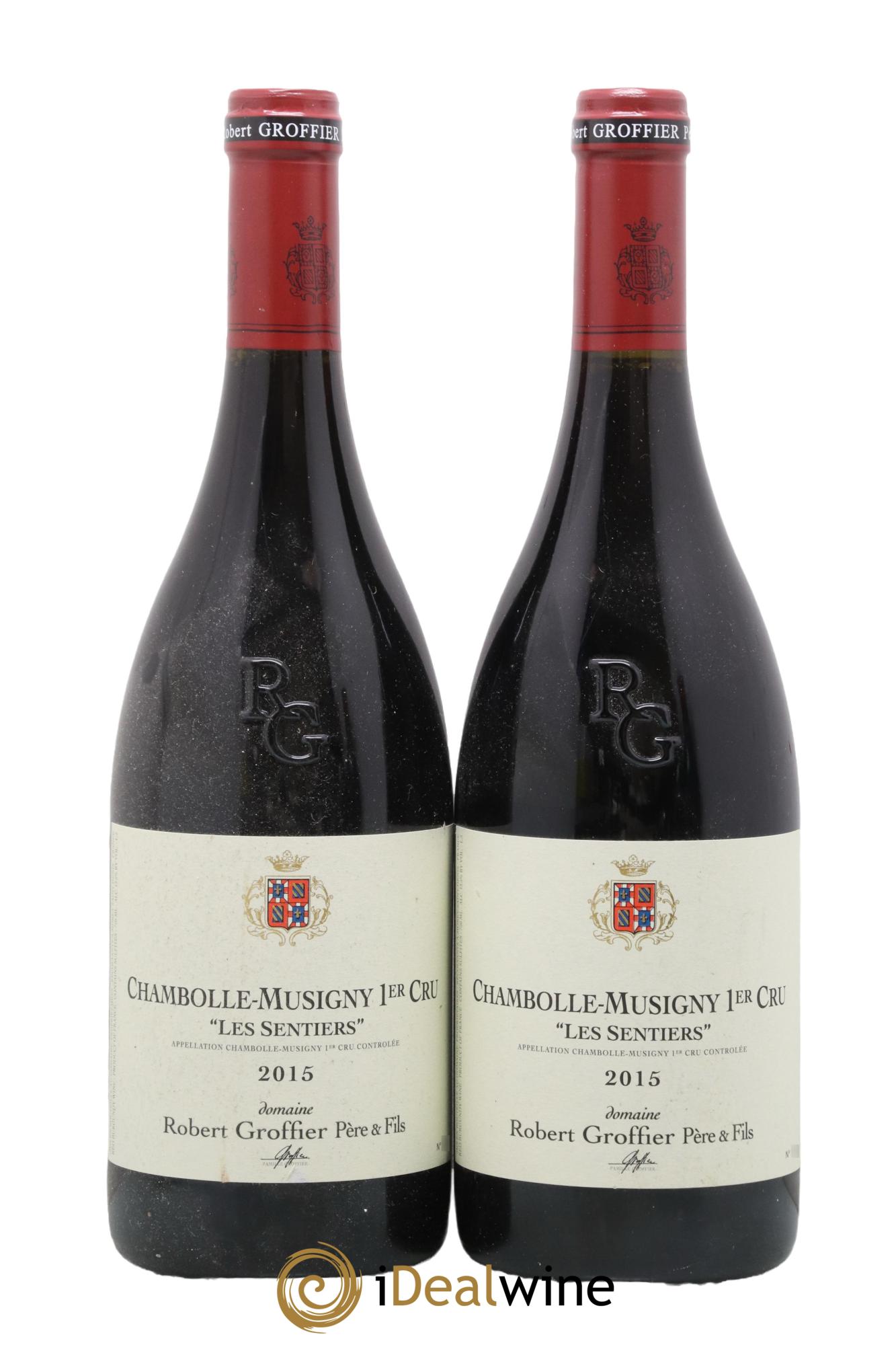 Chambolle-Musigny 1er Cru Les Sentiers Robert Groffier Père & Fils (Domaine) 2015 - Lot of 2 bottles - 0