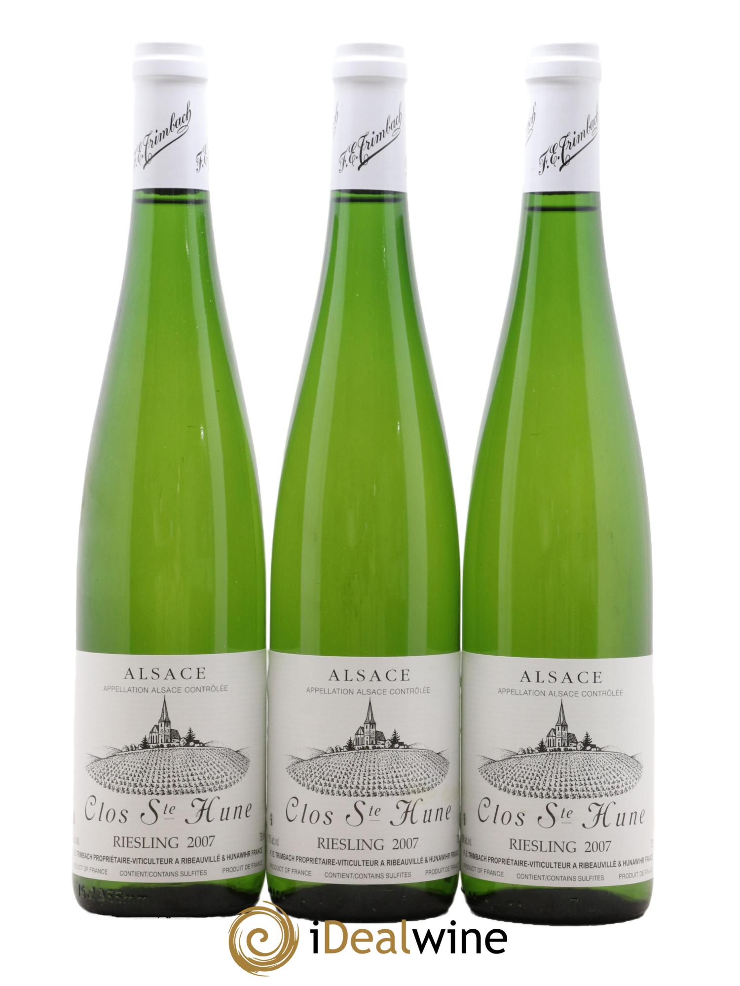 Alsace Riesling Clos Sainte-Hune Trimbach (Domaine)  2007 - Lotto di 3 bottiglie - 0