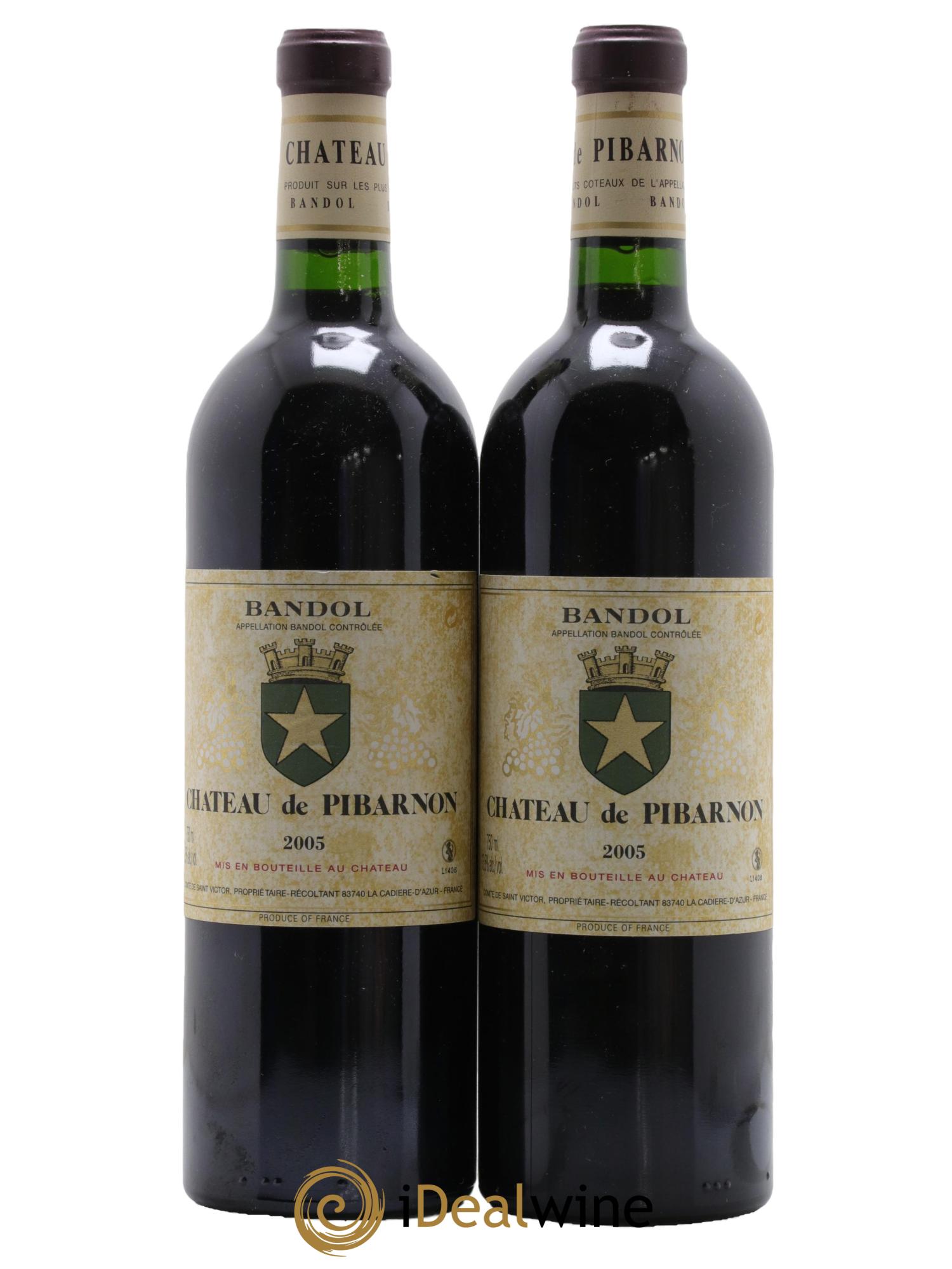 Bandol Château de Pibarnon Comte de Saint-Victor 2005 - Lotto di 2 bottiglie - 0