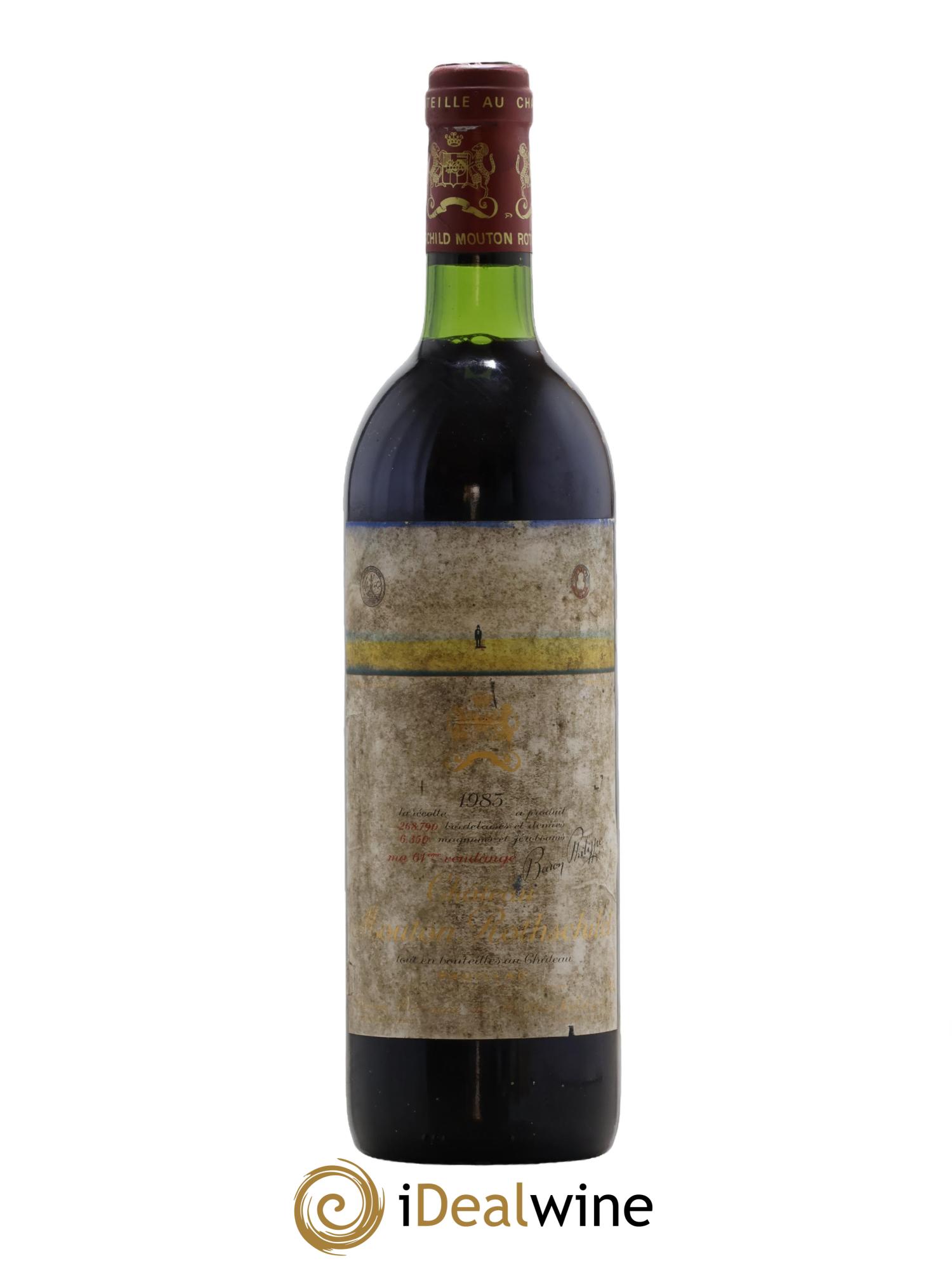 Château Mouton Rothschild 1er Grand Cru Classé 1983 - Lot de 1 bouteille - 0