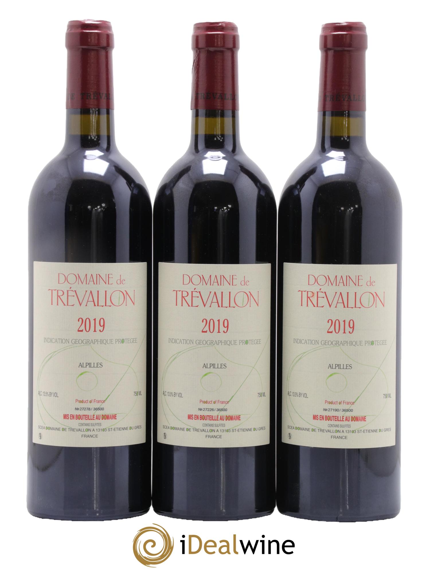 IGP Alpilles Trévallon (Domaine de) Eloi Dürrbach 2019 - Lot de 3 bouteilles - 0