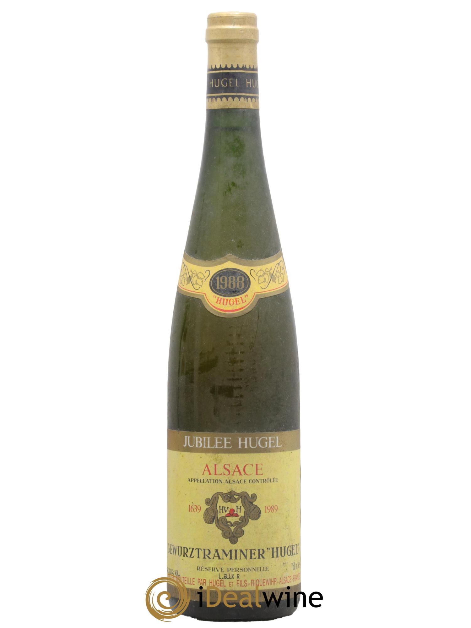 Gewurztraminer Réserve Personnelle Jubilee Hugel (Domaine) 1988 - Posten von 1 Flasche - 0