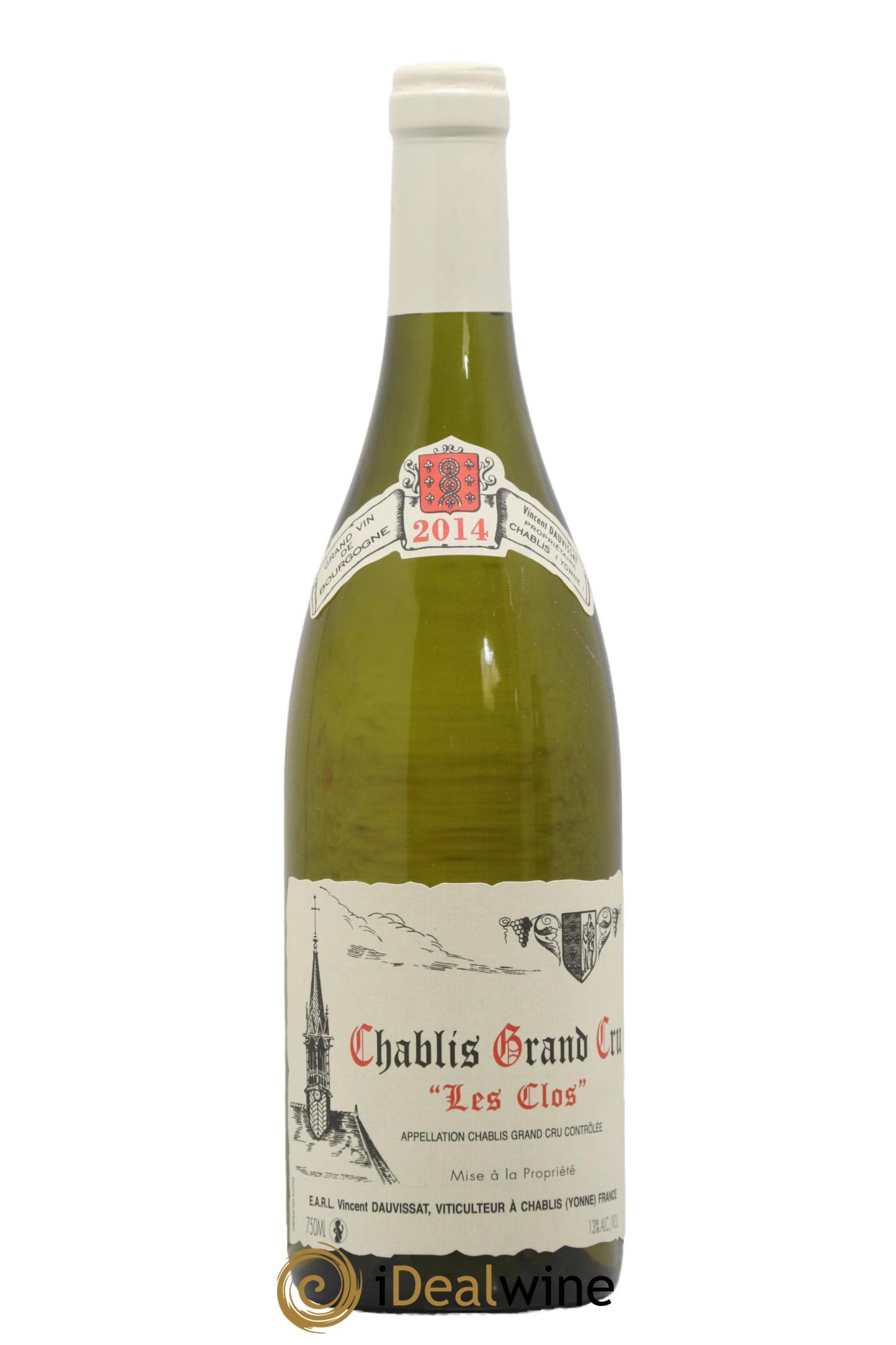 Chablis Grand Cru Les Clos Vincent Dauvissat (Domaine) 2014 - Posten von 1 Flasche - 0