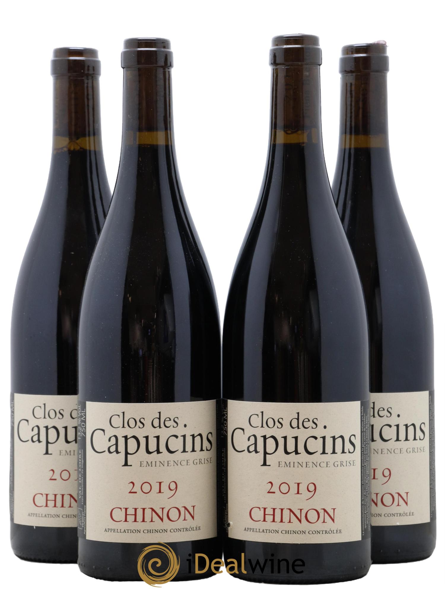 Chinon Eminence Grise Clos des Capucins - Fiona Beeston 2019 - Lot of 4 bottles - 0