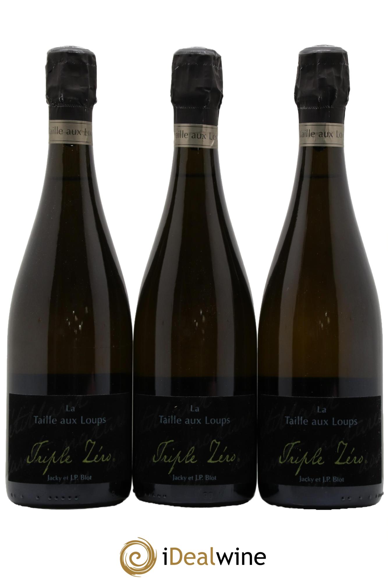 Montlouis-sur-Loire Triple Zéro La Taille aux Loups - Jacky Blot - Lot of 3 bottles - 0