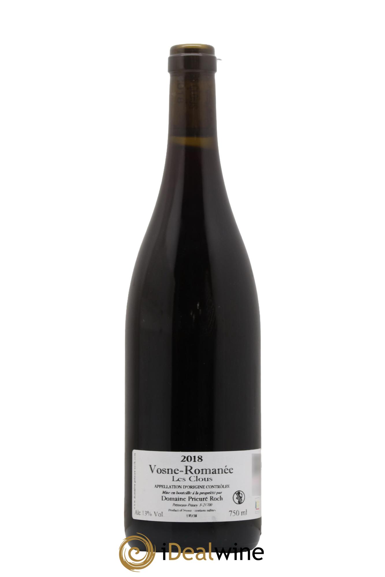 Vosne-Romanée Les Clous Prieuré Roch  2018 - Lot of 1 bottle - 1