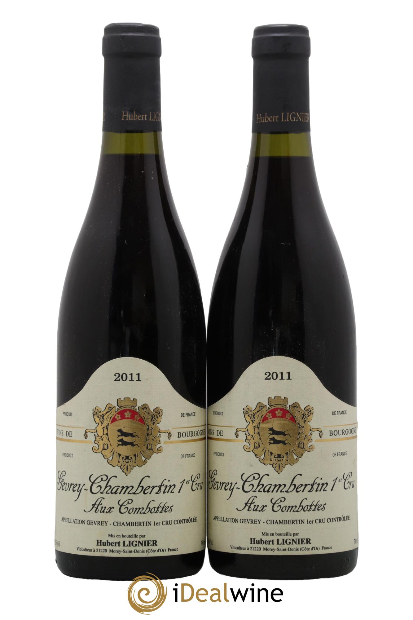 Gevrey-Chambertin 1er Cru Aux Combottes Hubert Lignier (Domaine) 2011 - Lotto di 2 bottiglie - 0