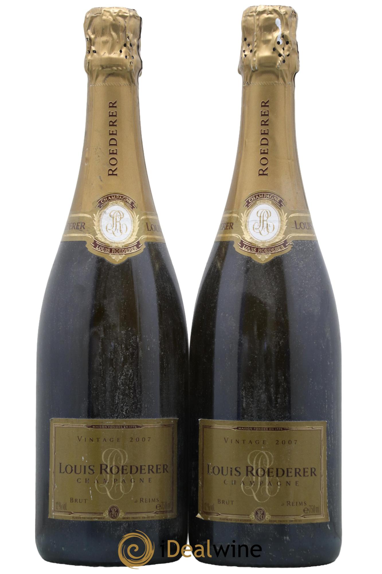 Millésimé Brut Louis Roederer 2007 - Lot of 2 bottles - 0