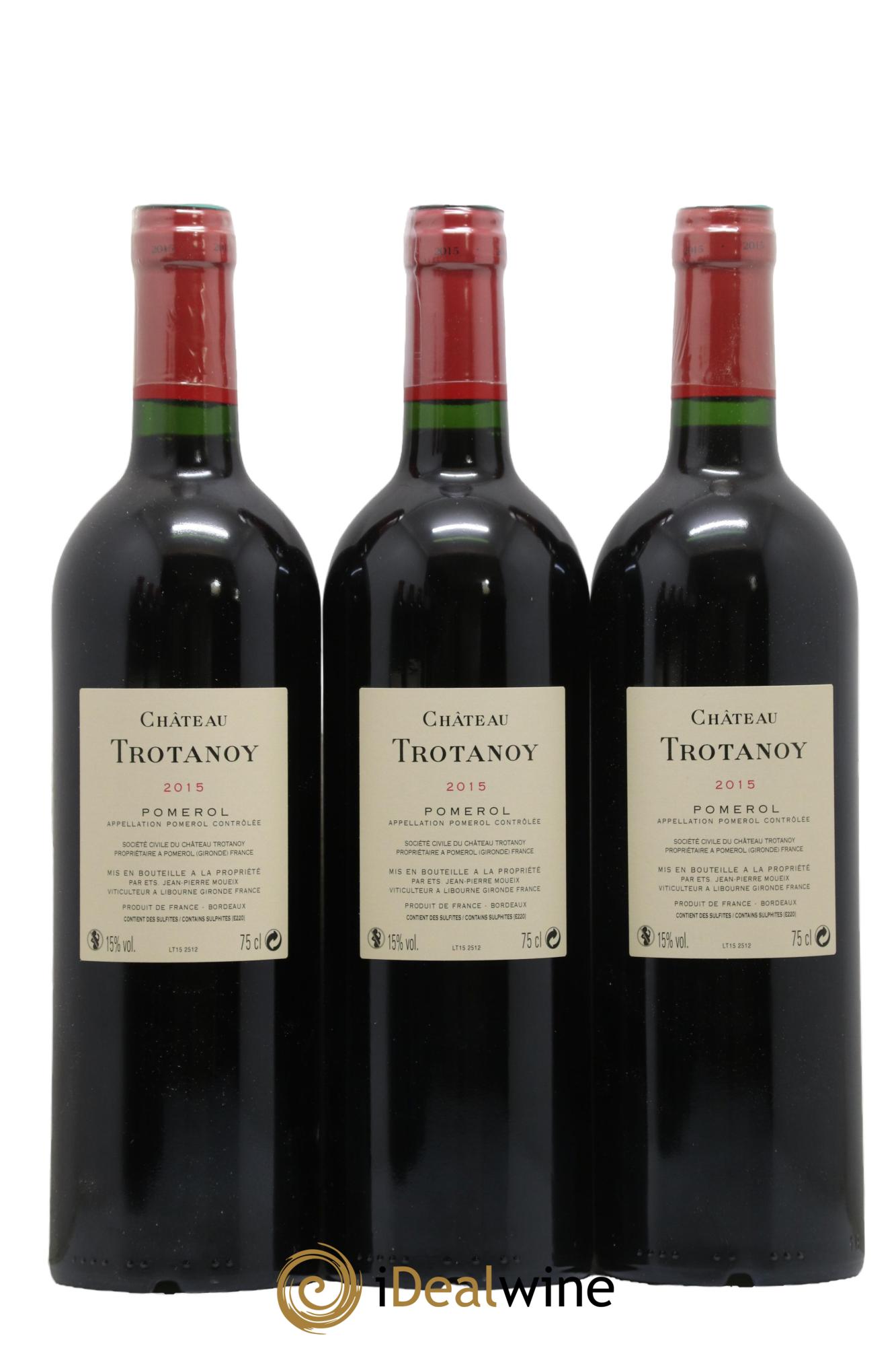 Château Trotanoy 2015 - Posten von 6 Flaschen - 2