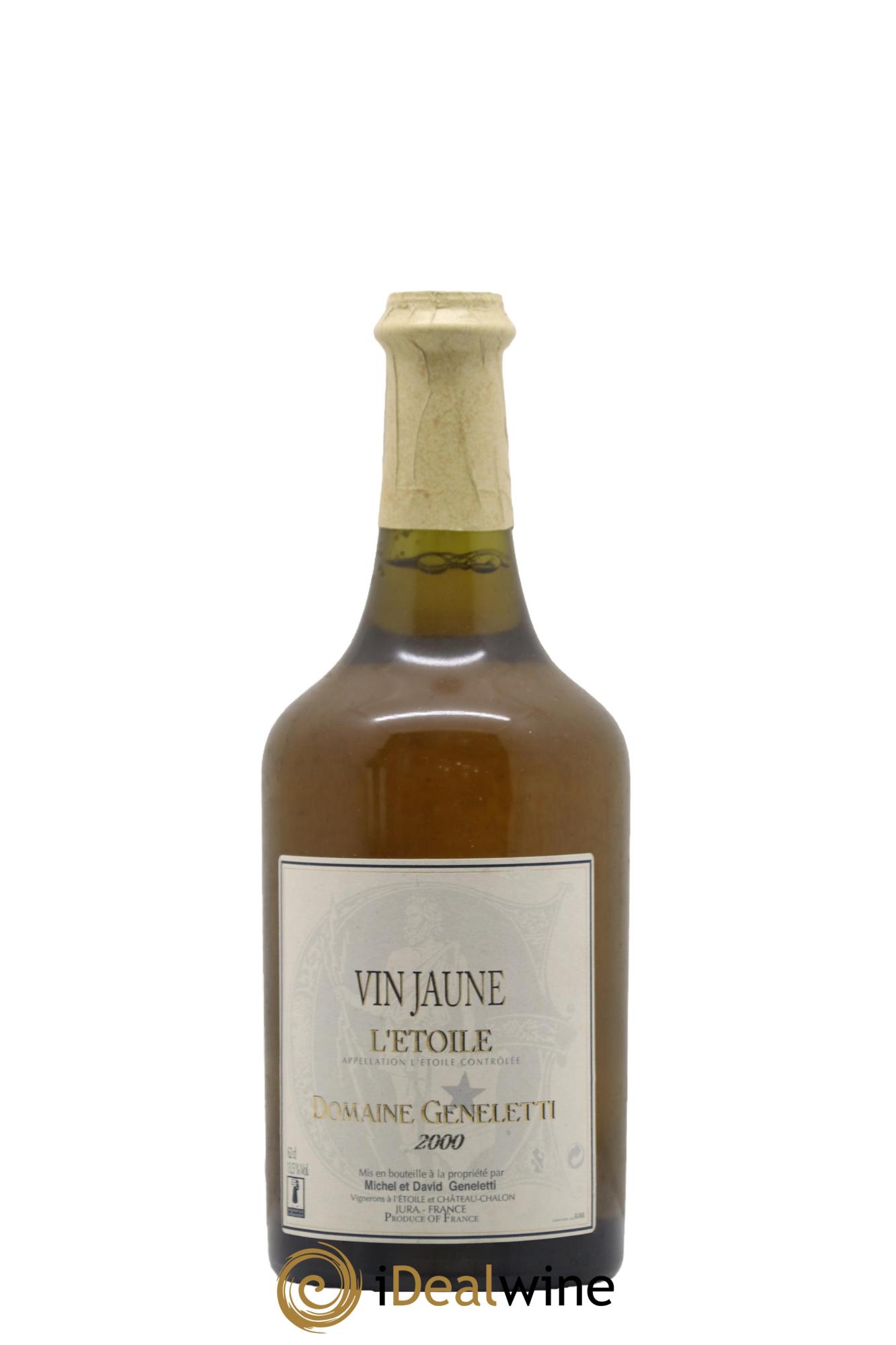 L'Etoile Vin Jaune Domaine Geneletti 2000 - Lot de 1 clavelin - 0