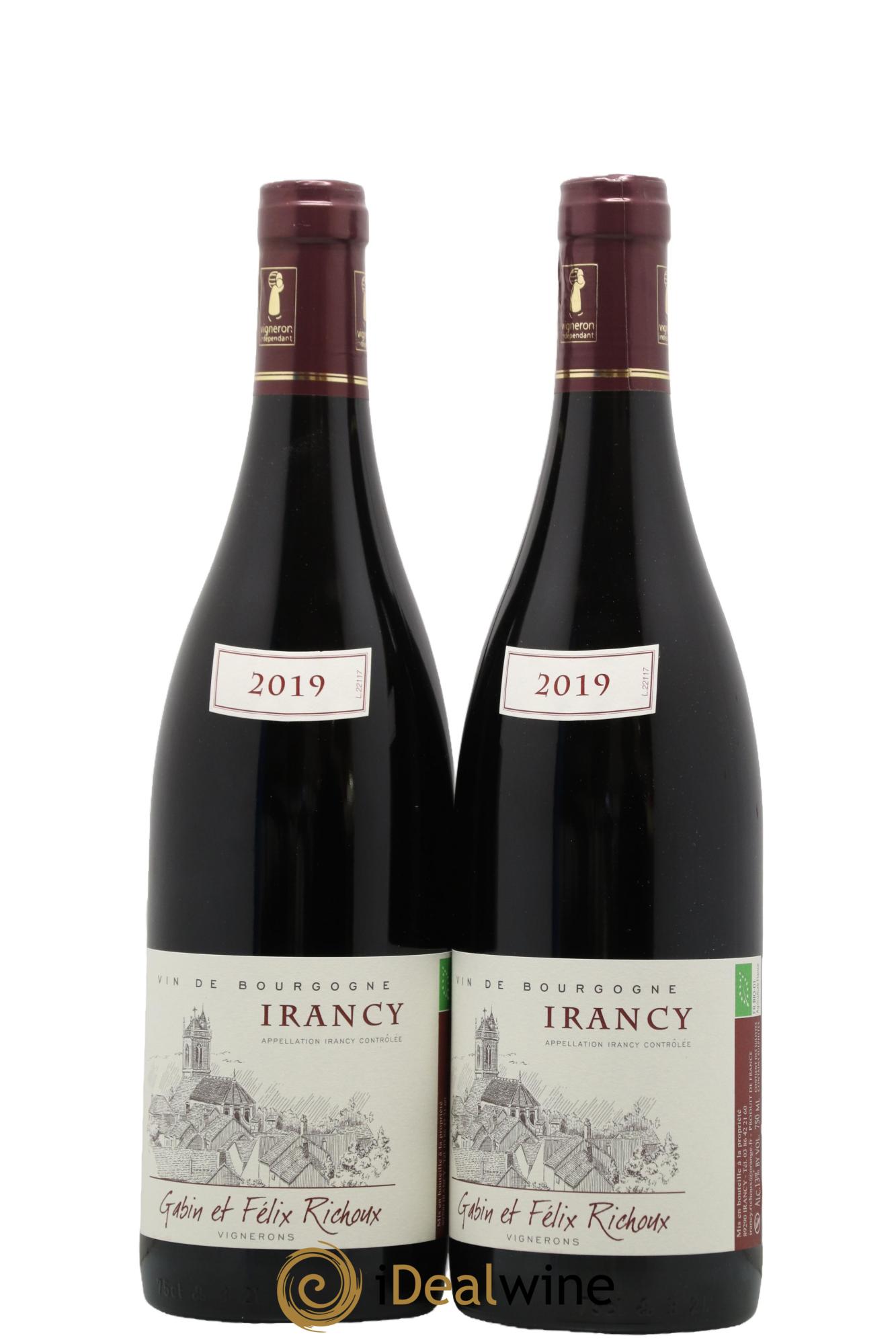 Irancy Domaine Gabin et Felix Richoux 2019 - Posten von 2 Flaschen - 0