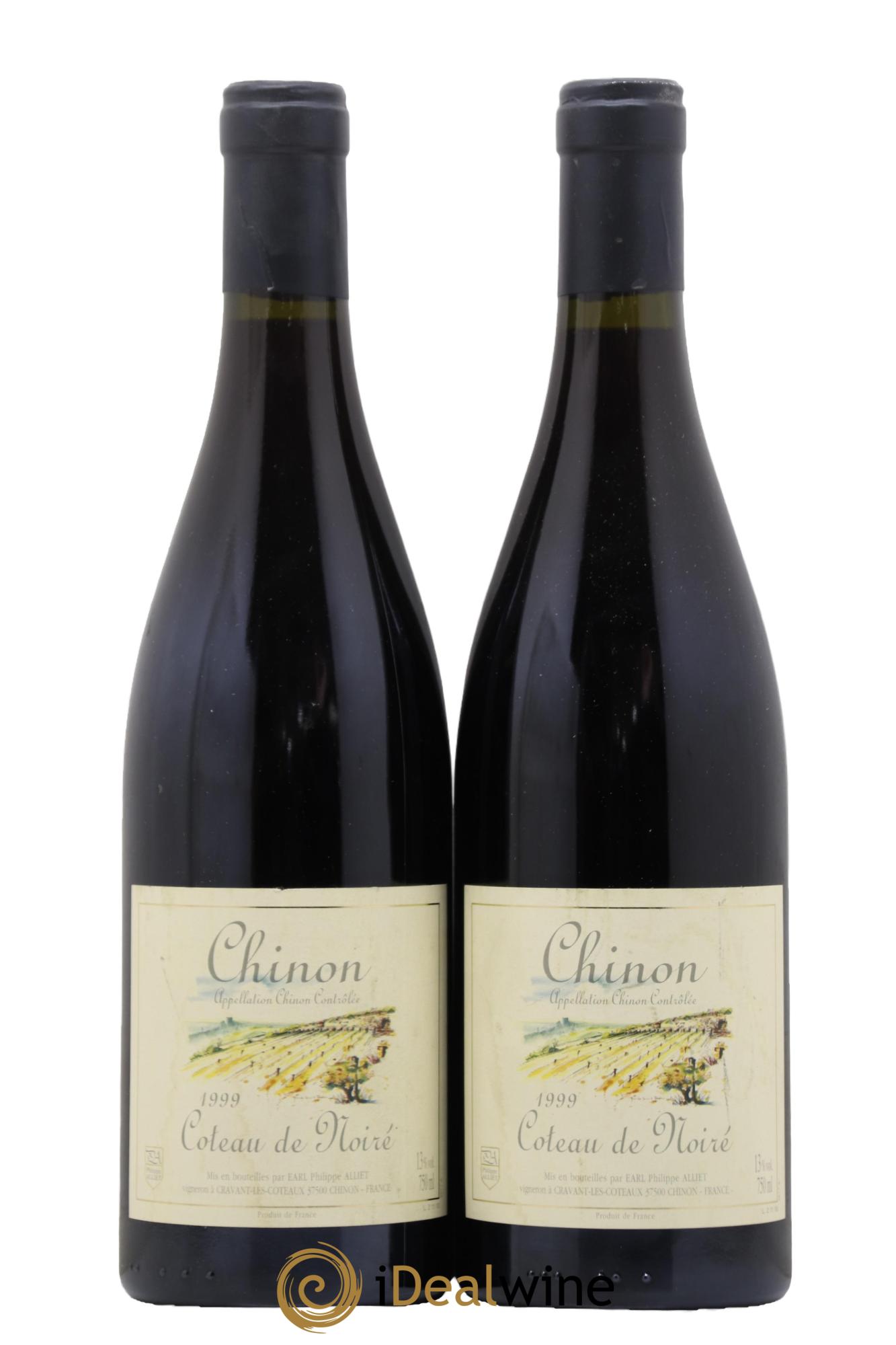 Chinon Coteau de Noiré Philippe Alliet 1999 - Posten von 2 Flaschen - 0