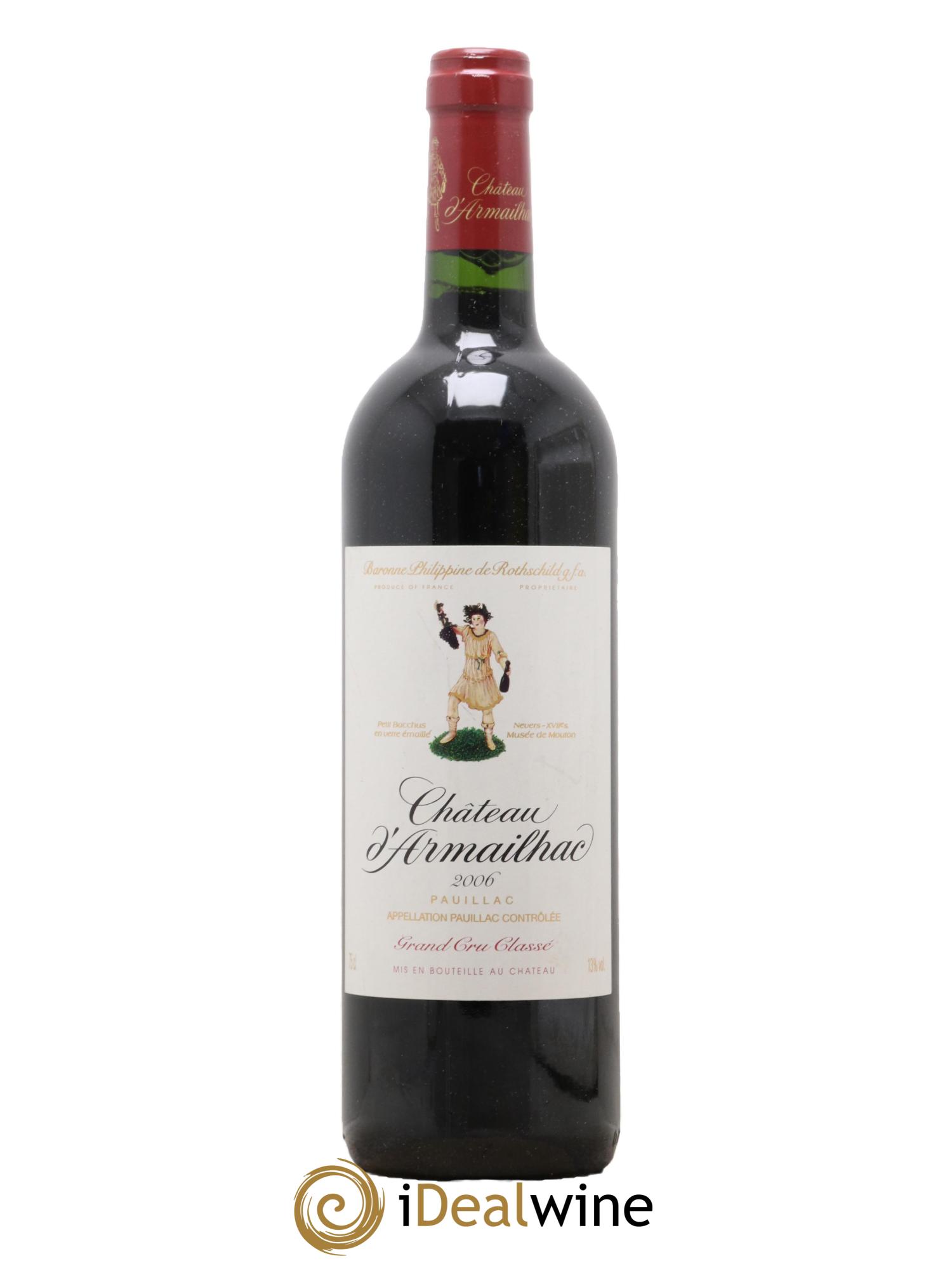 Château d' Armailhac - Mouton Baron(ne) Philippe 5ème Grand Cru Classé 2006 - Lotto di 1 bottiglia - 0