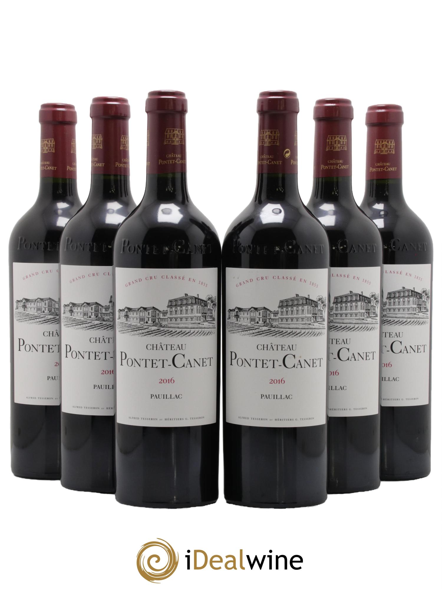 Château Pontet Canet 5ème Grand Cru Classé 2016 - Lotto di 6 bottiglie - 0