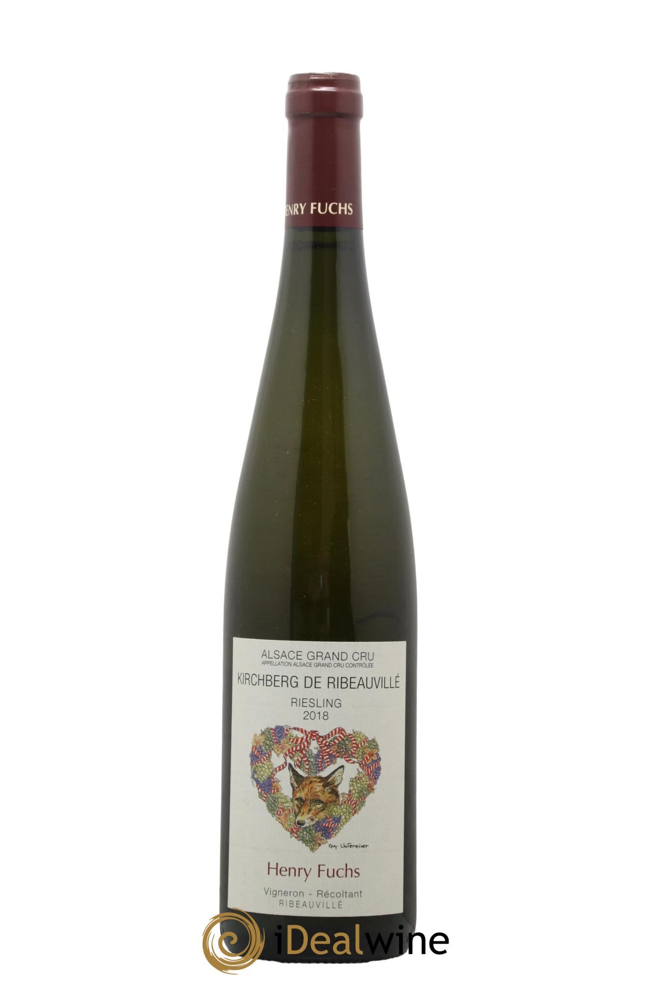 Alsace Riesling Grand Cru Kirchberg Domaine Henry Fuchs 2018 - Posten von 1 Flasche - 0