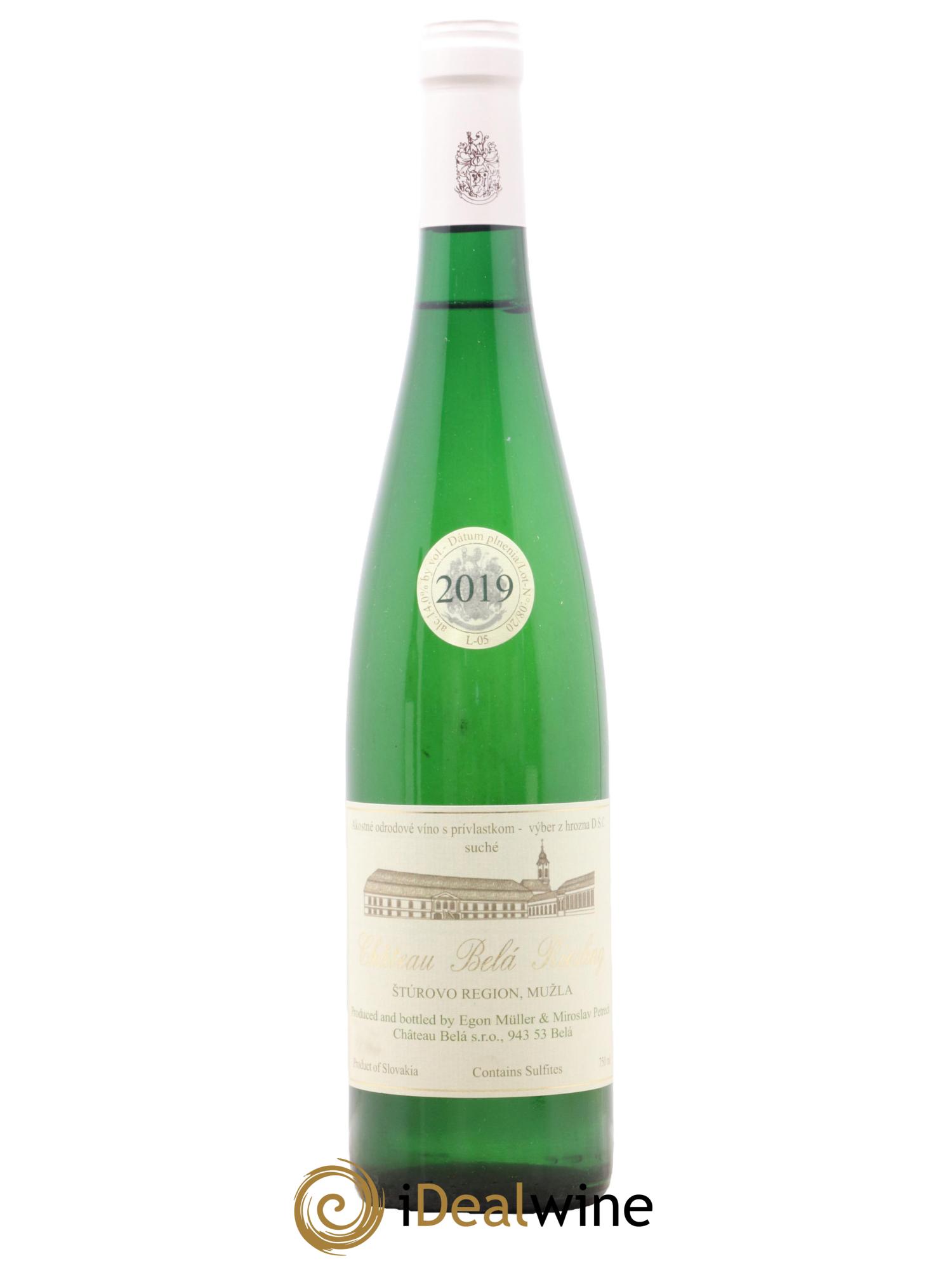 Vins Etrangers Slovaquie Sturovo Region Muzla Château Bela Riesling Egon Muller & Miroslav Petrech 2019 - Lot of 1 bottle - 0