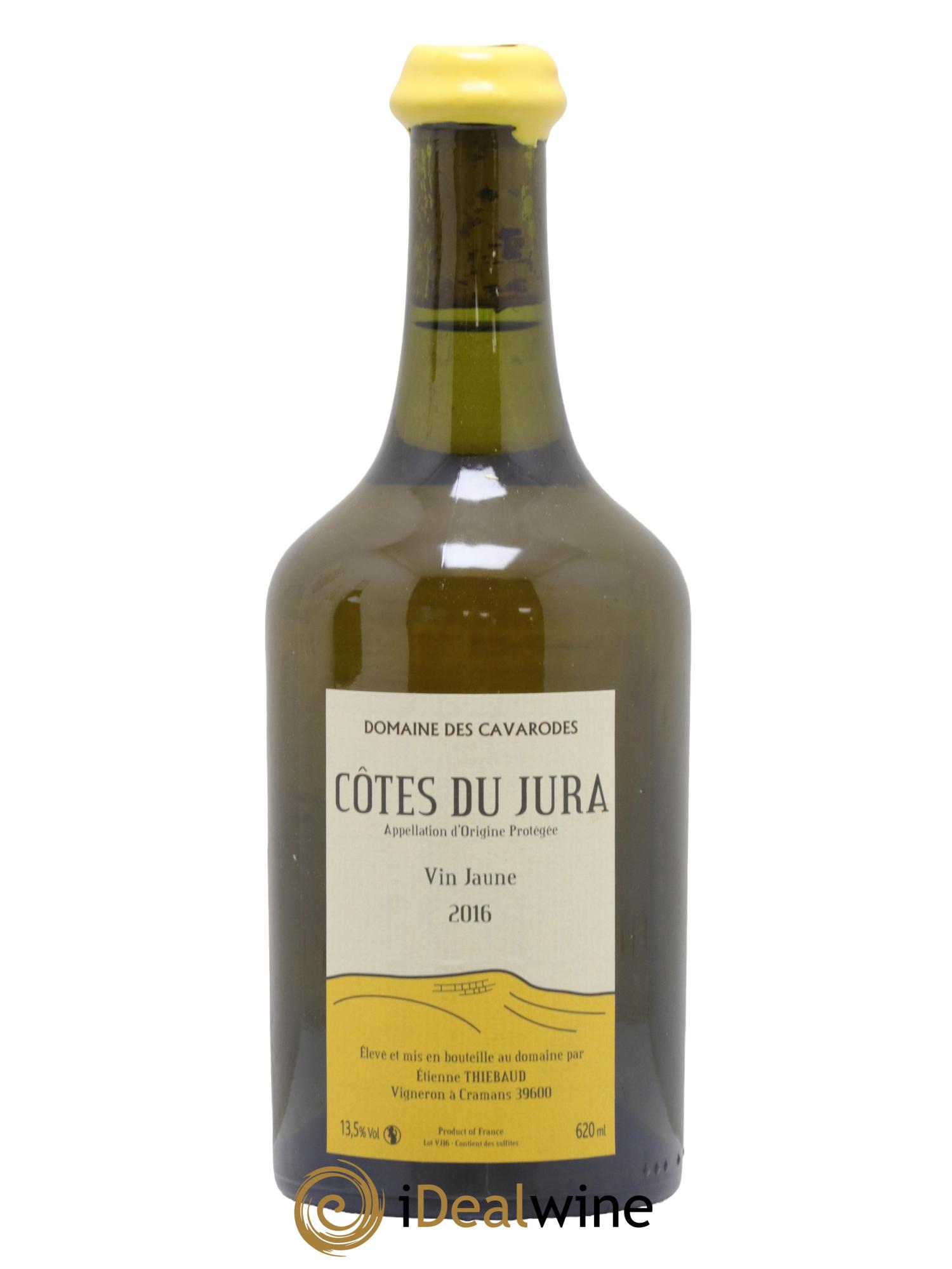 Côtes du Jura Vin Jaune Cavarodes (Domaine des) - Etienne Thiébaud 2016 - Lot de 1 clavelin - 0