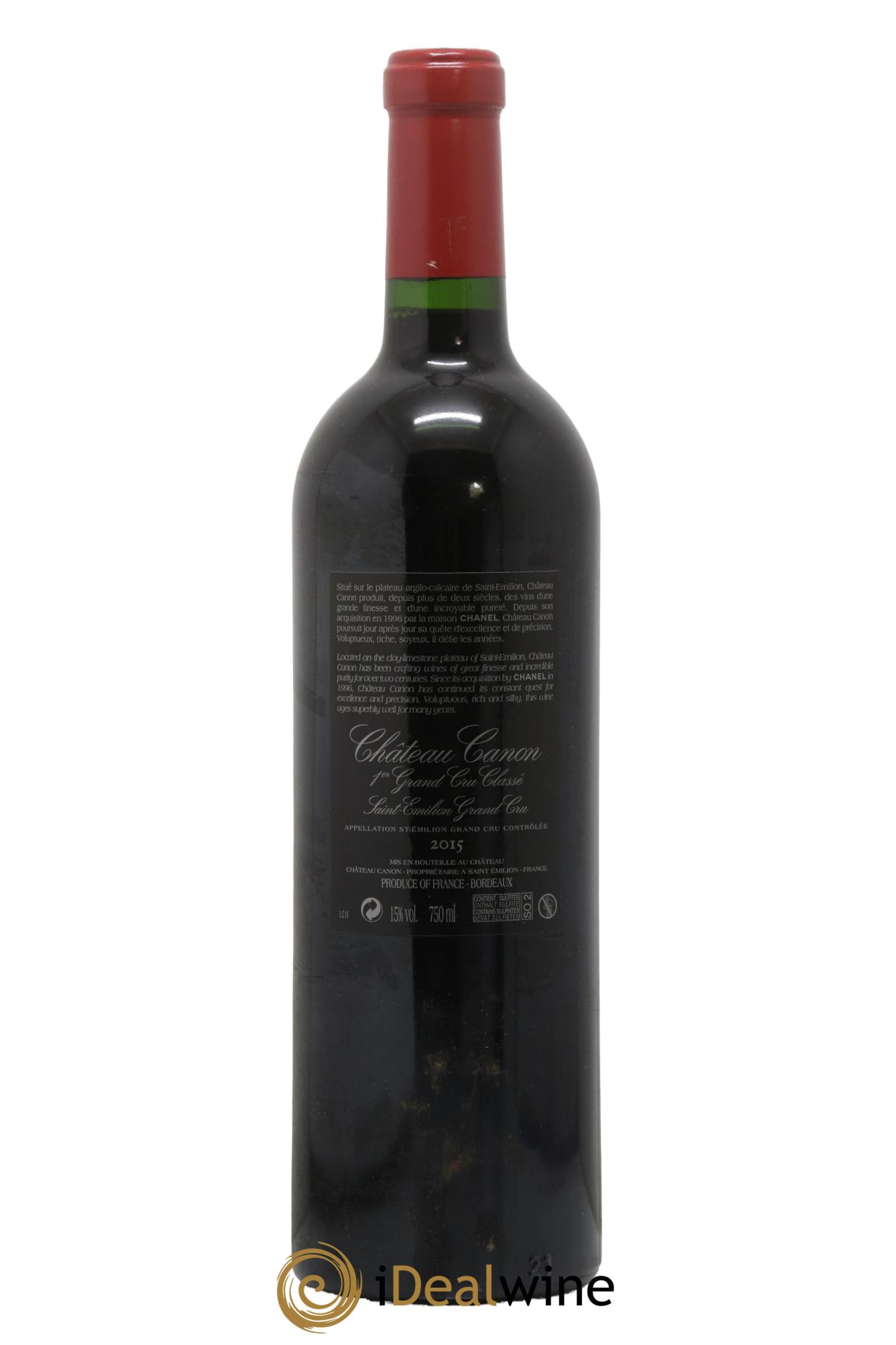 Château Canon 1er Grand Cru Classé B  2015 - Posten von 1 Flasche - 1