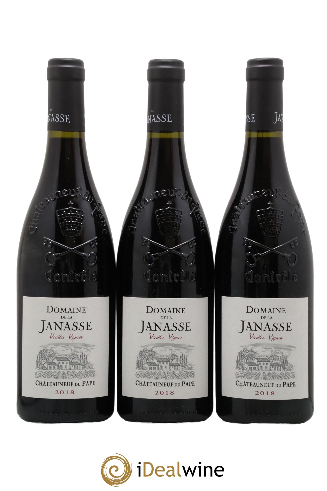 Châteauneuf-du-Pape Cuvée Vieilles Vignes La Janasse (Domaine de) 2018 - Lot de 3 bouteilles - 0