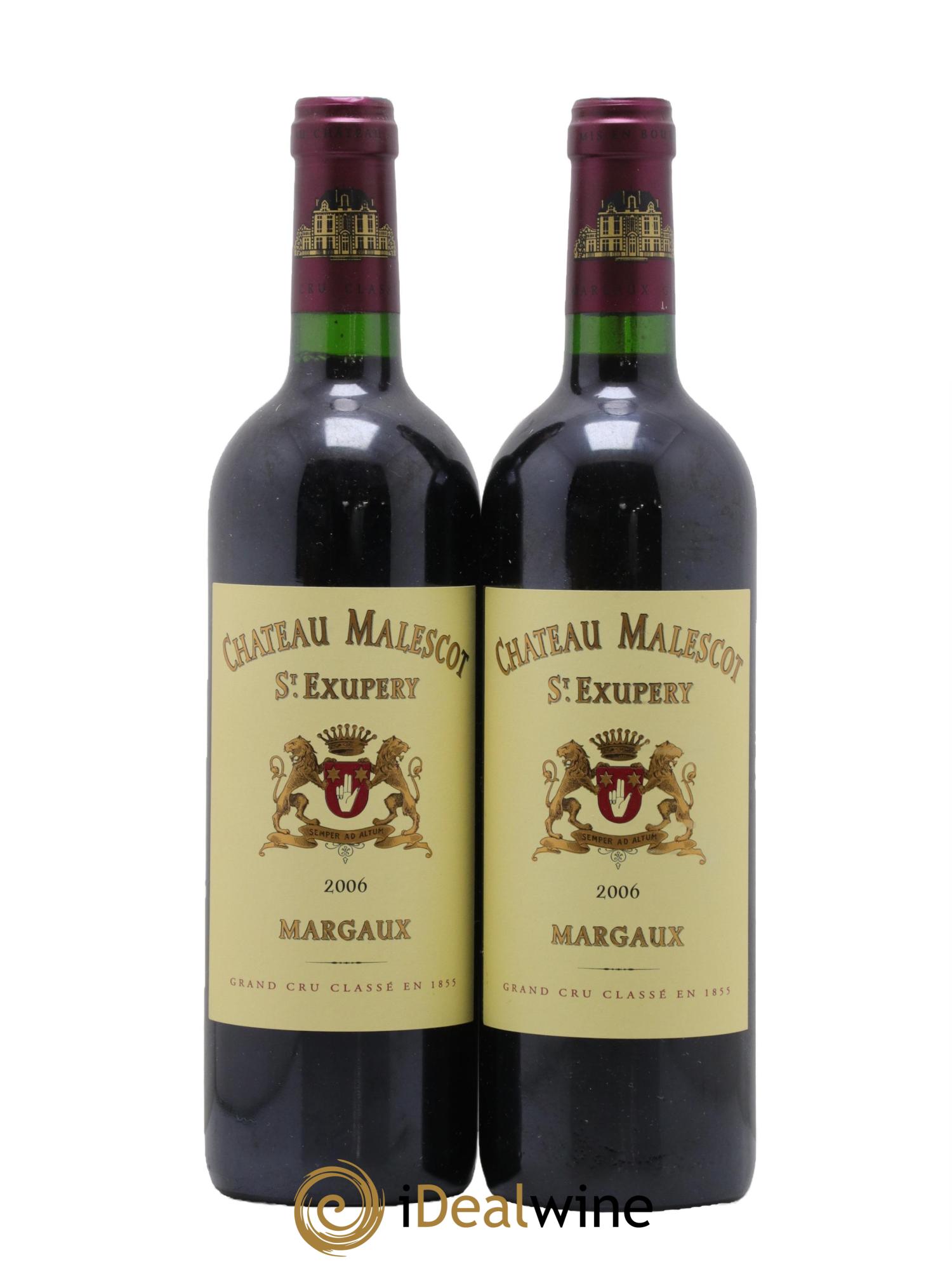 Château Malescot Saint-Exupéry 3ème Grand Cru Classé 2006 - Lotto di 2 bottiglie - 0