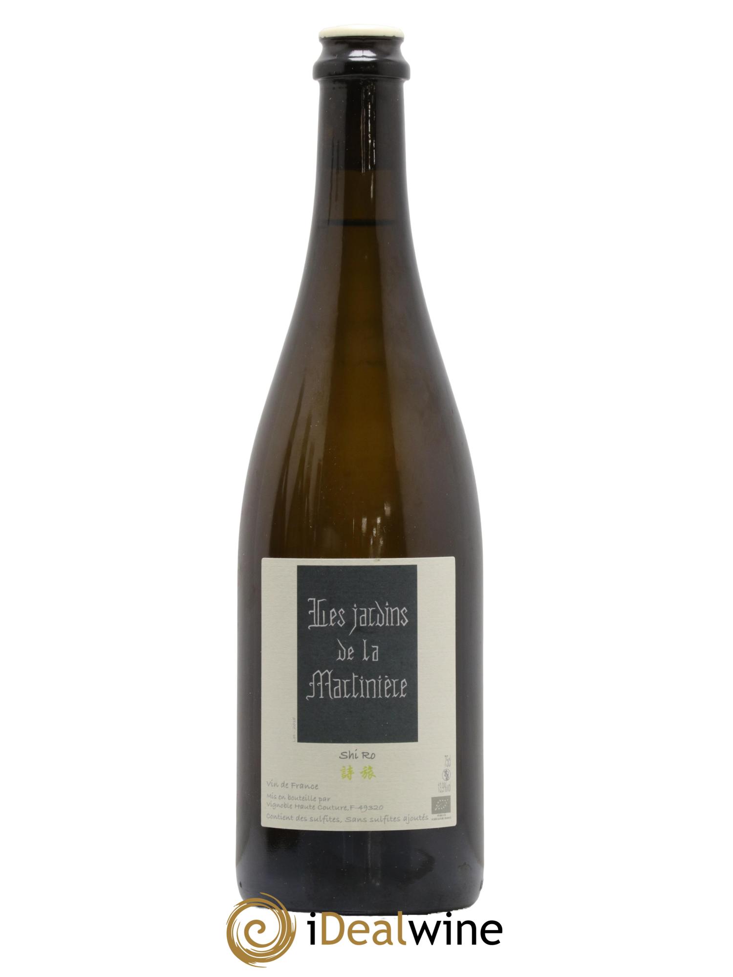 Vin de France Shi Ro Les Jardins de la Martinière  2018 - Lot of 1 bottle - 0