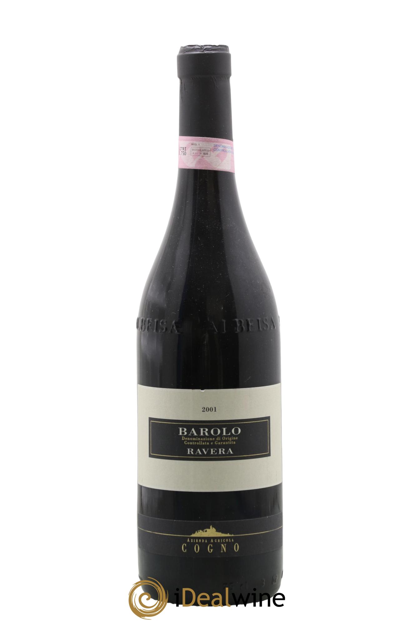 Barolo DOCG Ravera Elvio Cogno 2001 - Lotto di 1 bottiglia - 0