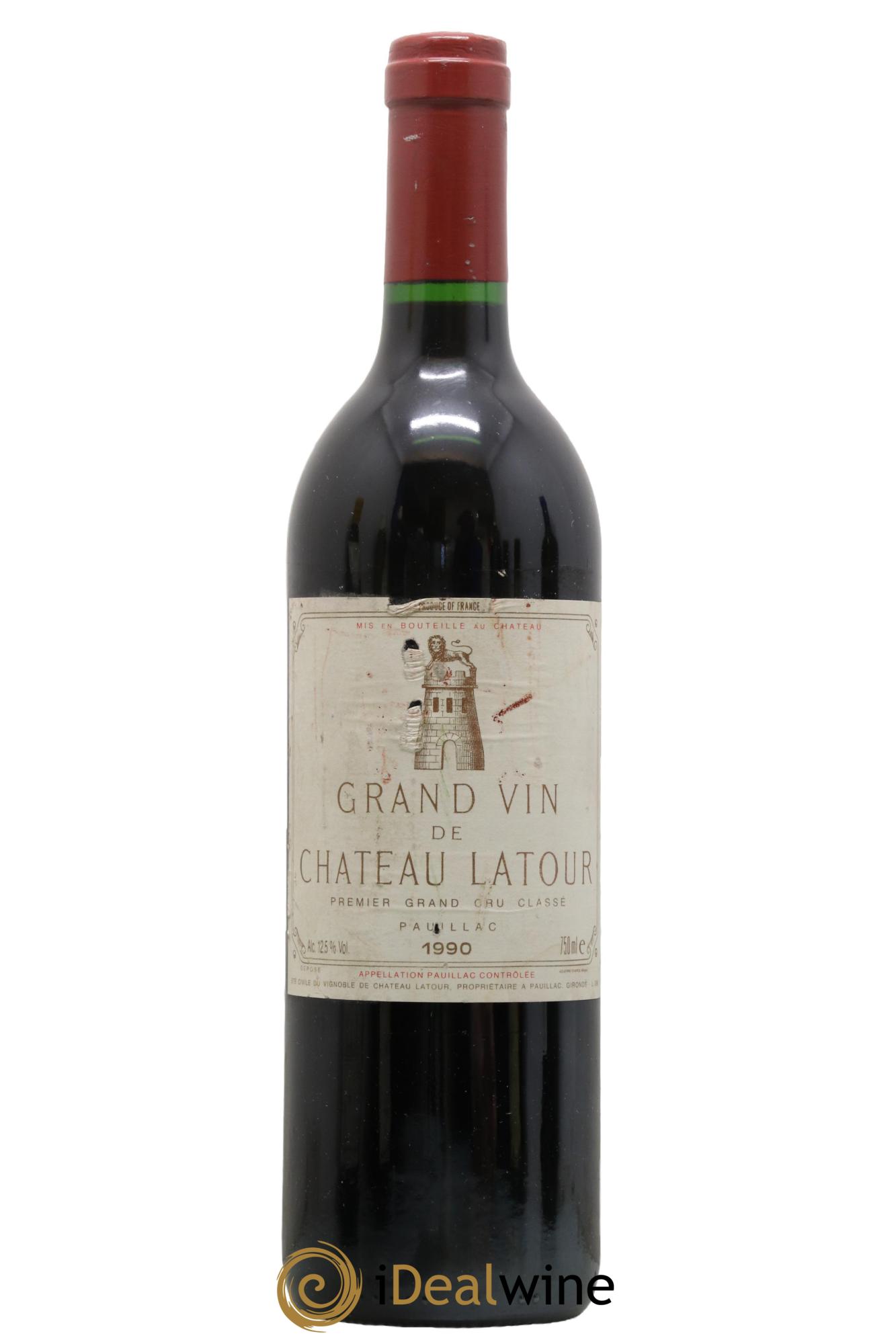 Château Latour 1er Grand Cru Classé 1990 - Posten von 1 Flasche - 0