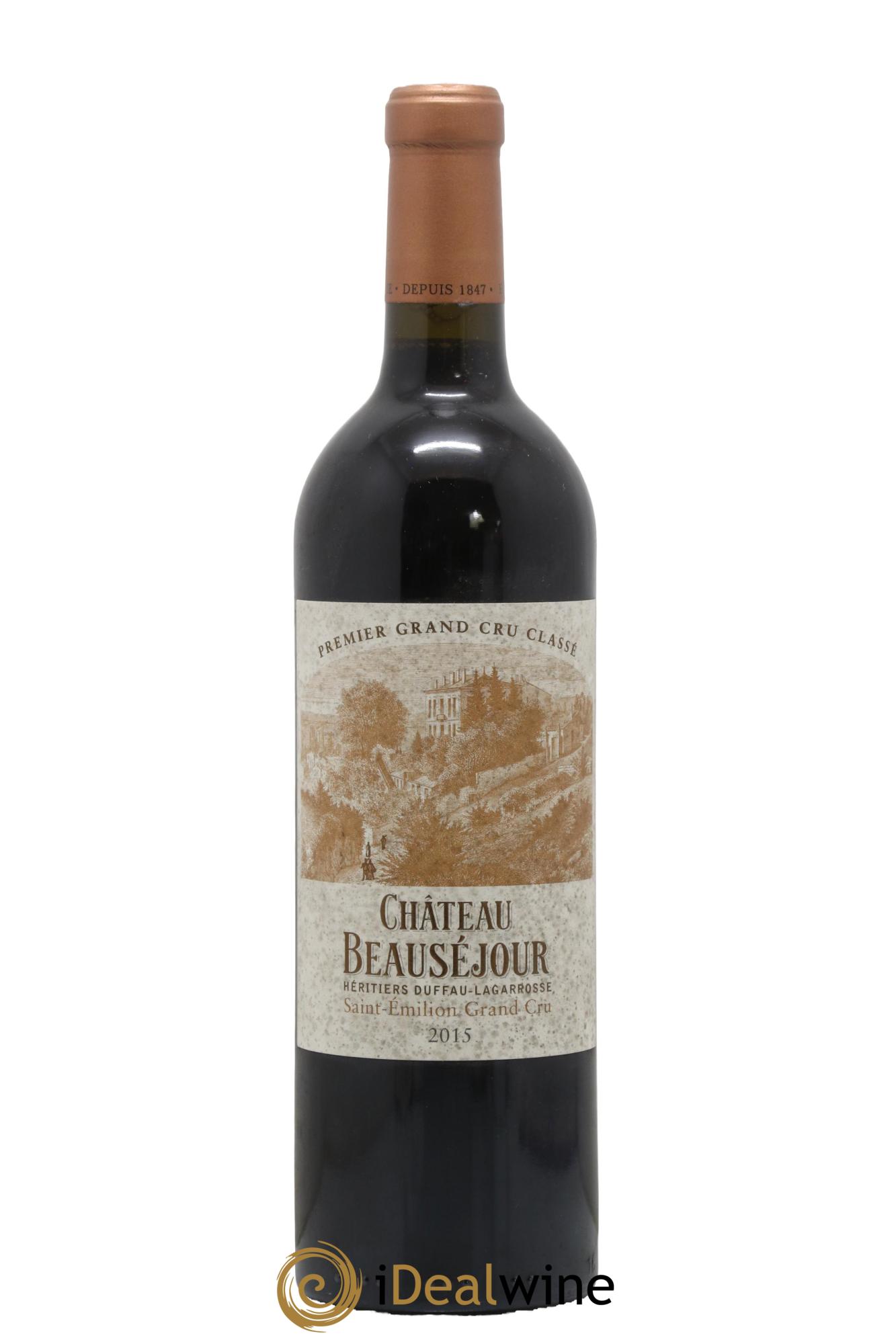 Château Beauséjour (Duffau-Lagarrosse) 1er Grand Cru Classé B  2015 - Posten von 1 Flasche - 0