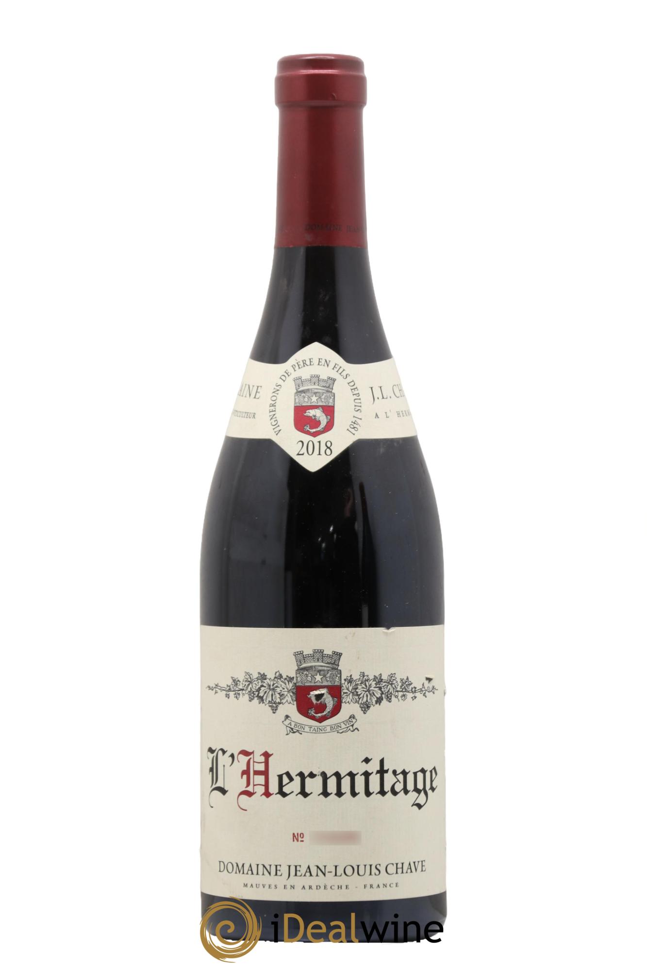 Hermitage Jean-Louis Chave 2018 - Lot de 1 bouteille - 0