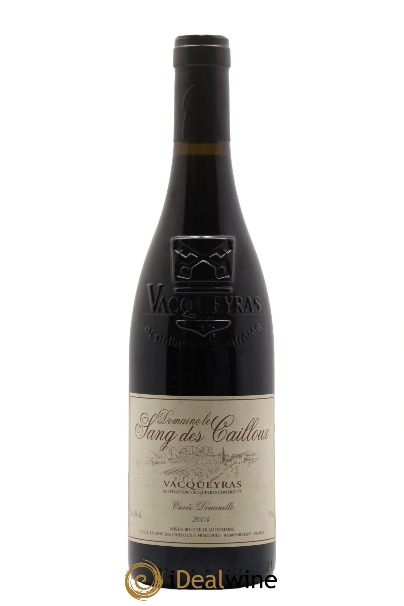 Vacqueyras Doucinello Le Sang des Cailloux  2005 - Lotto di 1 bottiglia - 0