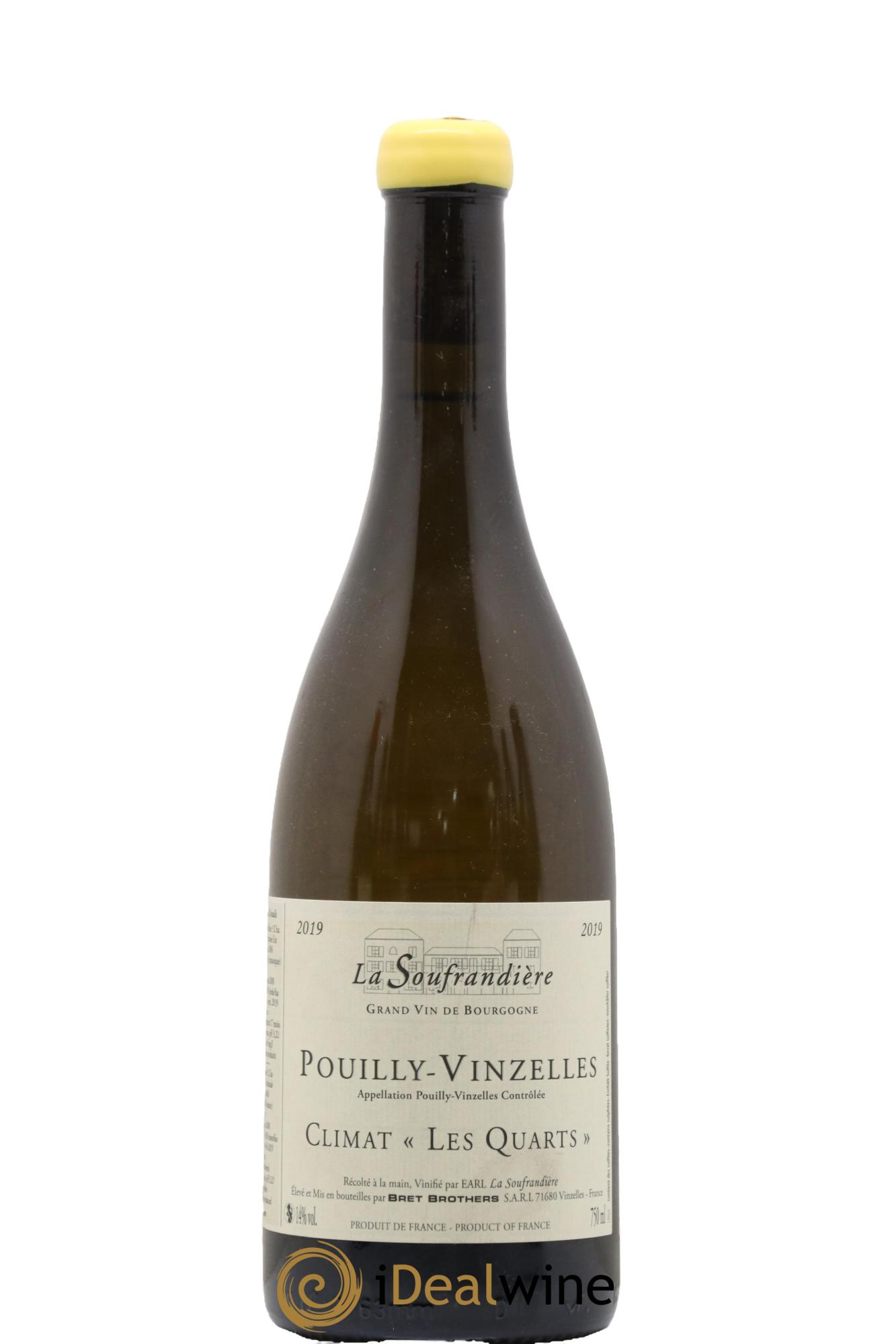 Pouilly-Vinzelles Les Quarts La Soufrandière - Bret Brothers 2019 - Lot de 1 bouteille - 0