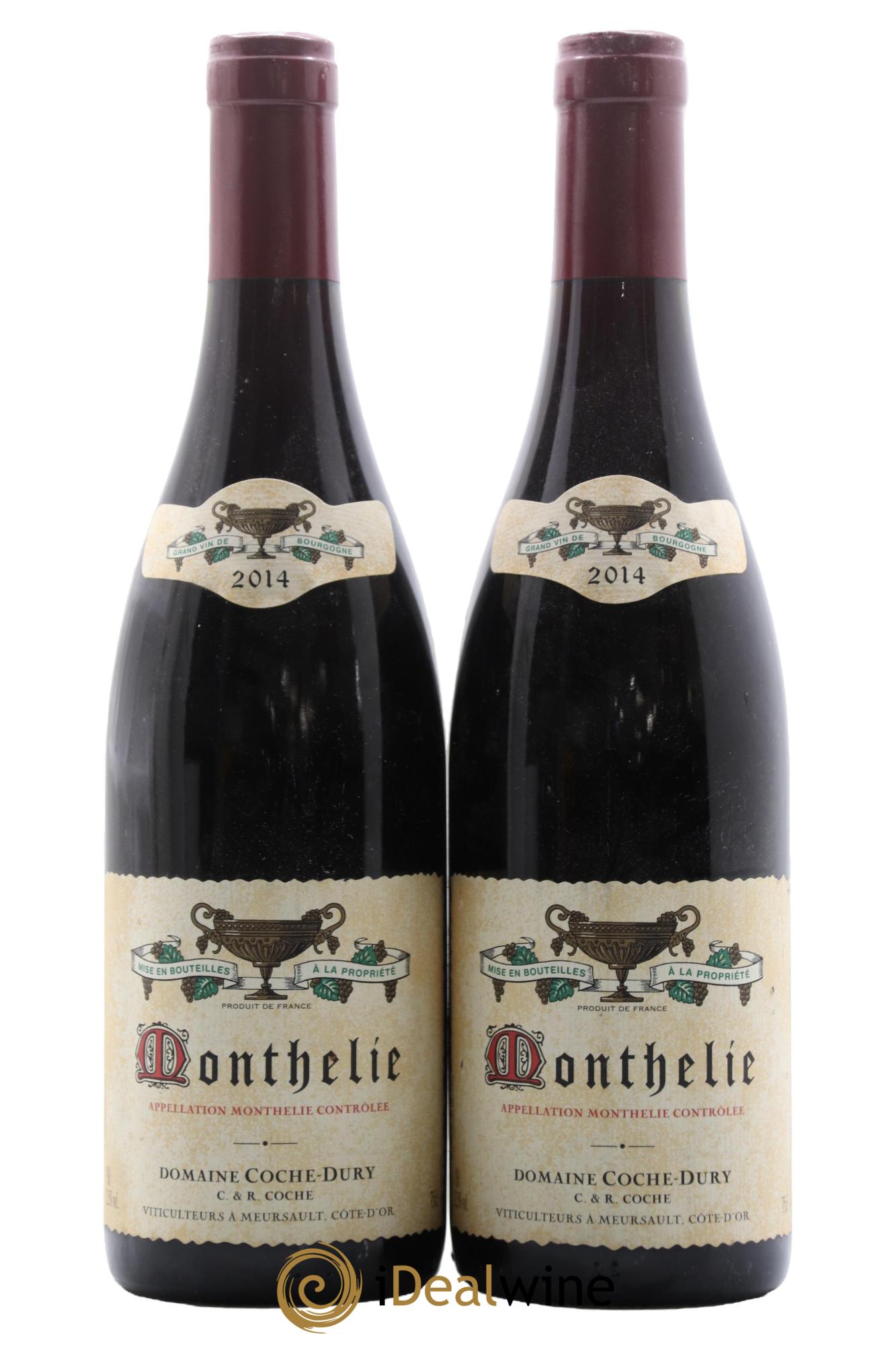 Monthélie Coche Dury (Domaine)  2014 - Lot de 2 bouteilles - 0