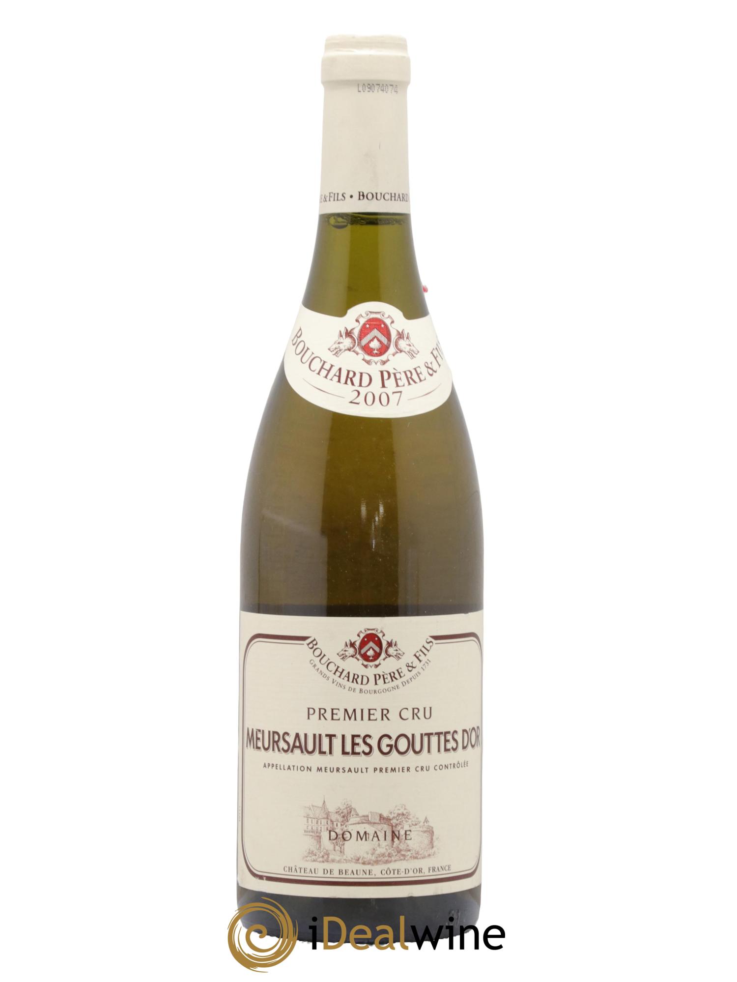 Meursault 1er Cru Les Gouttes d'Or Bouchard Père & Fils 2007 - Lotto di 1 bottiglia - 0