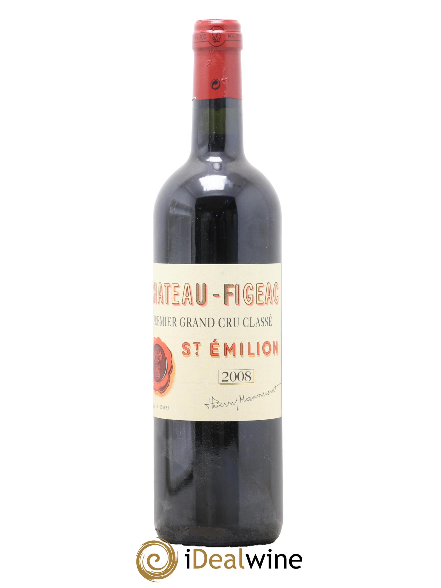 Château Figeac 1er Grand Cru Classé A 2008 - Posten von 1 Flasche - 0