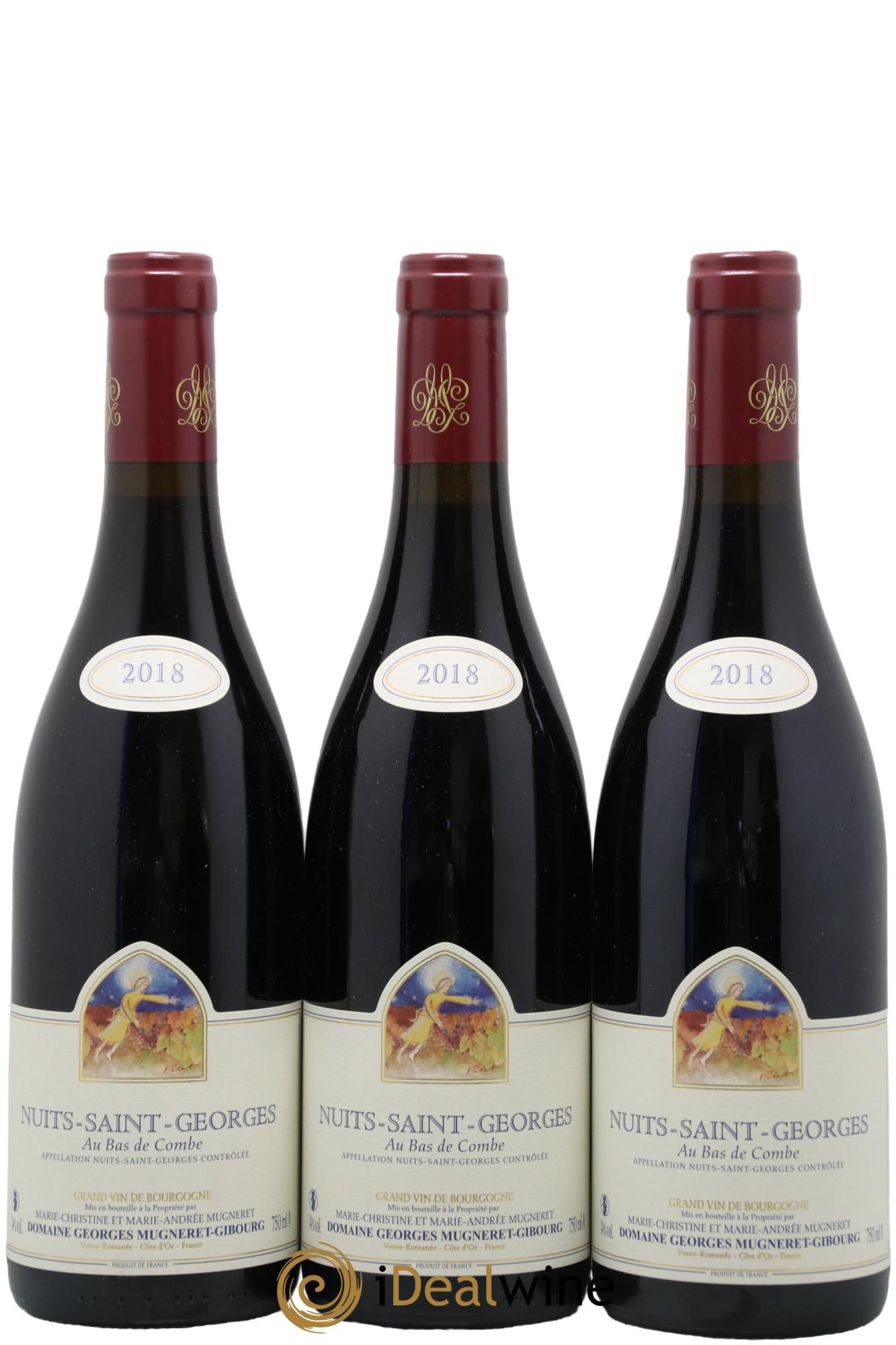 Nuits Saint-Georges Au Bas de Combe Mugneret-Gibourg (Domaine) 2018 - Lotto di 3 bottiglie - 0