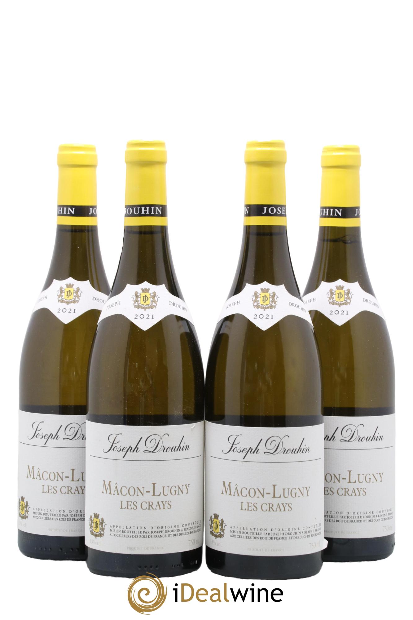 Mâcon-Lugny Les Crays Joseph Drouhin 2021 - Lot de 4 bouteilles - 0