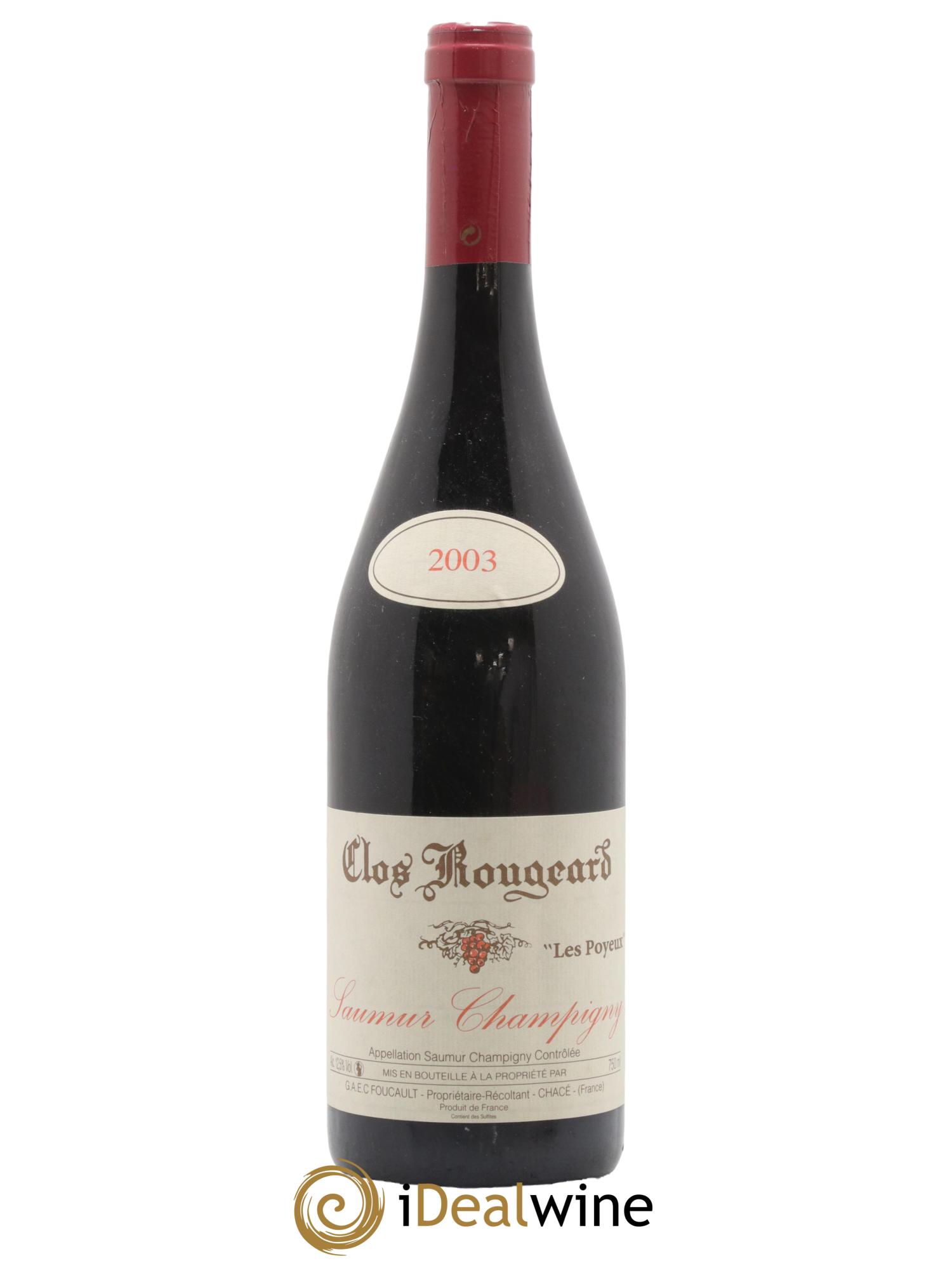 Saumur-Champigny Les Poyeux Clos Rougeard 2003 - Lot de 1 bouteille - 0