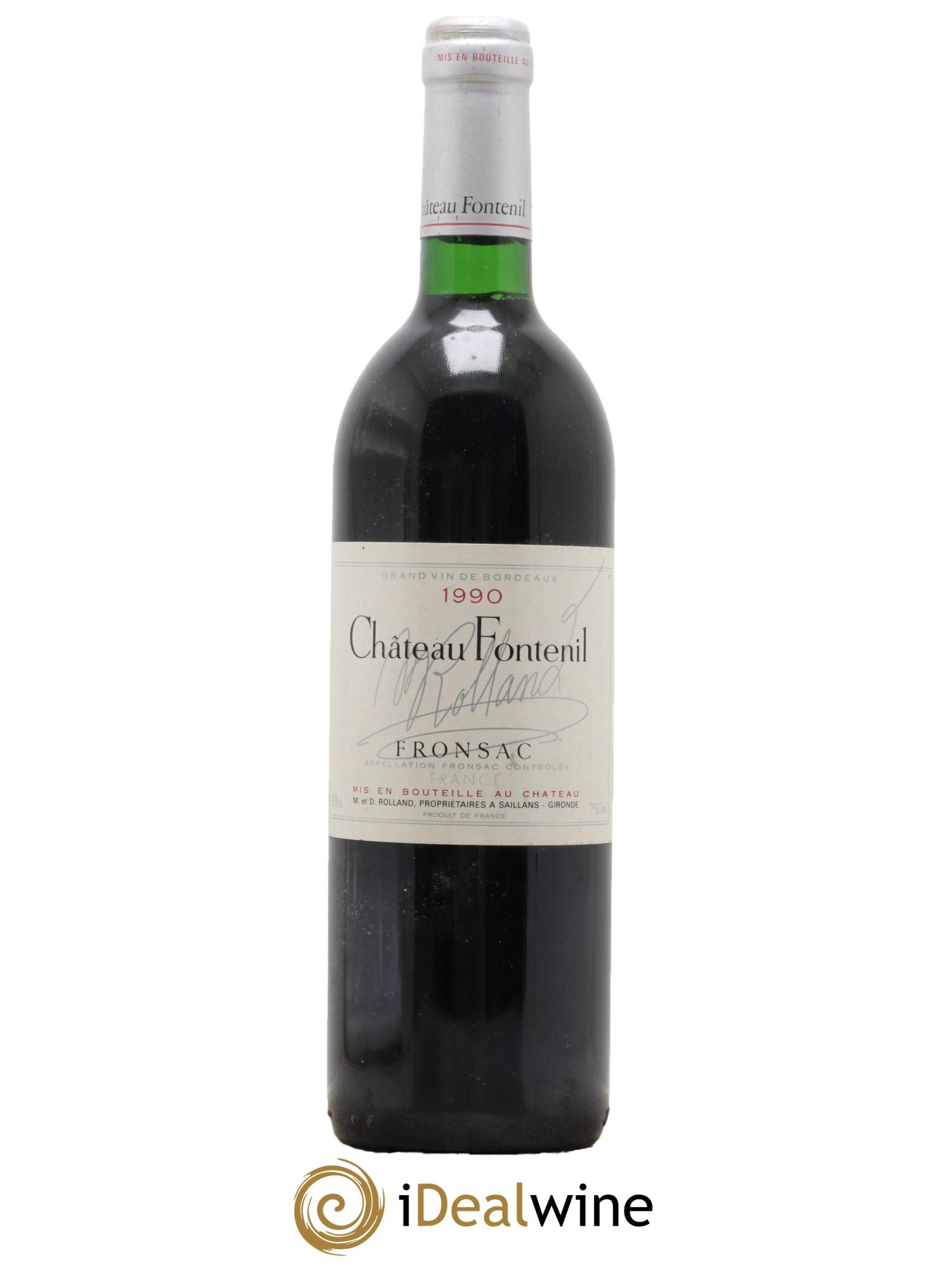 Château Fontenil 1990 - Lot de 1 bouteille - 0