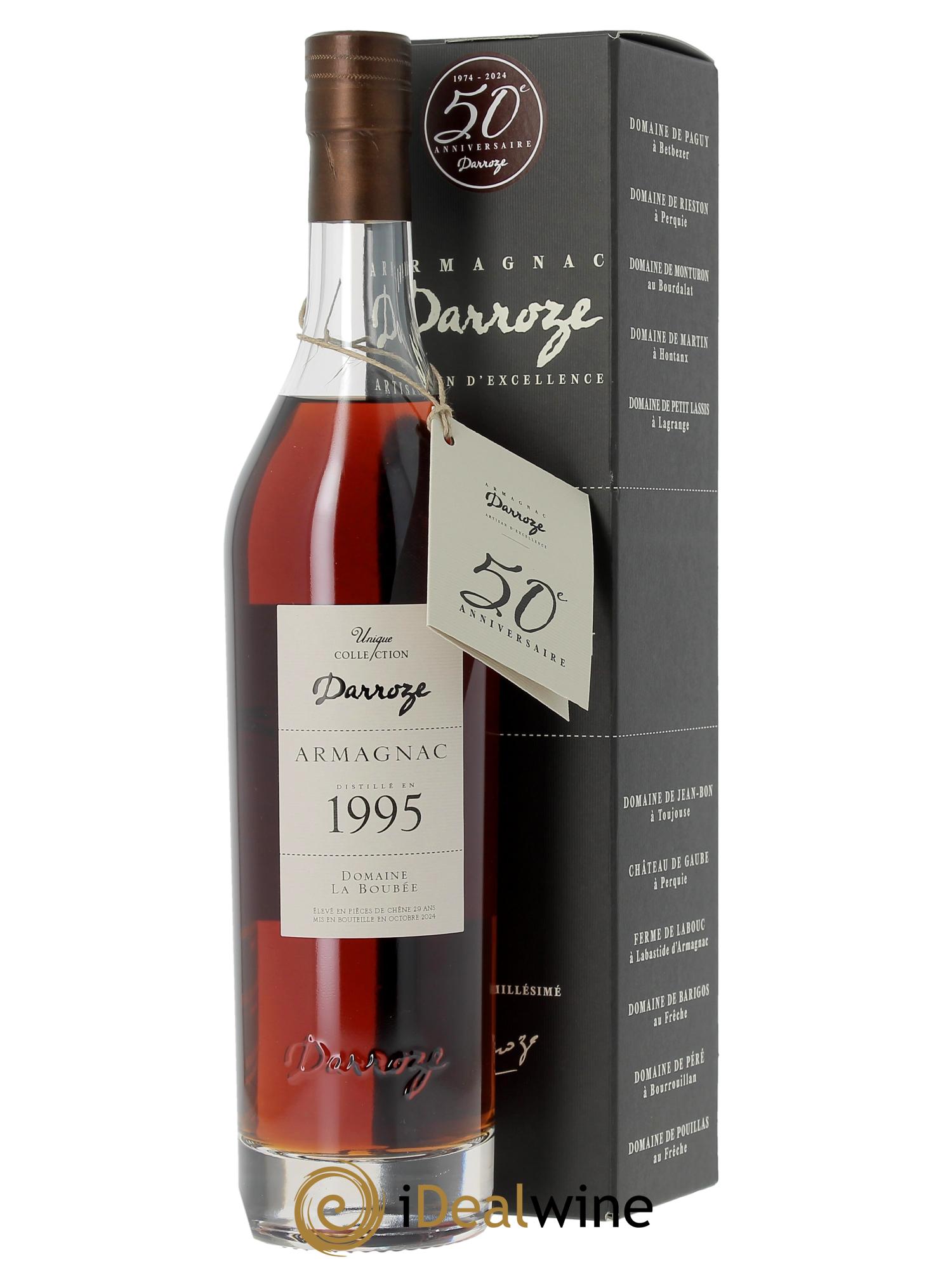 Bas-Armagnac Domaine de la Boubée 46.5° Darroze  1995 - Lot of 1 bottle - 0