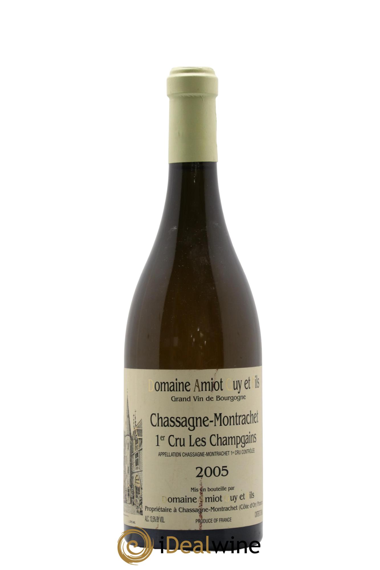 Chassagne-Montrachet 1er Cru Champs Gains Guy Amiot & Fils 2005 - Lotto di 1 bottiglia - 0